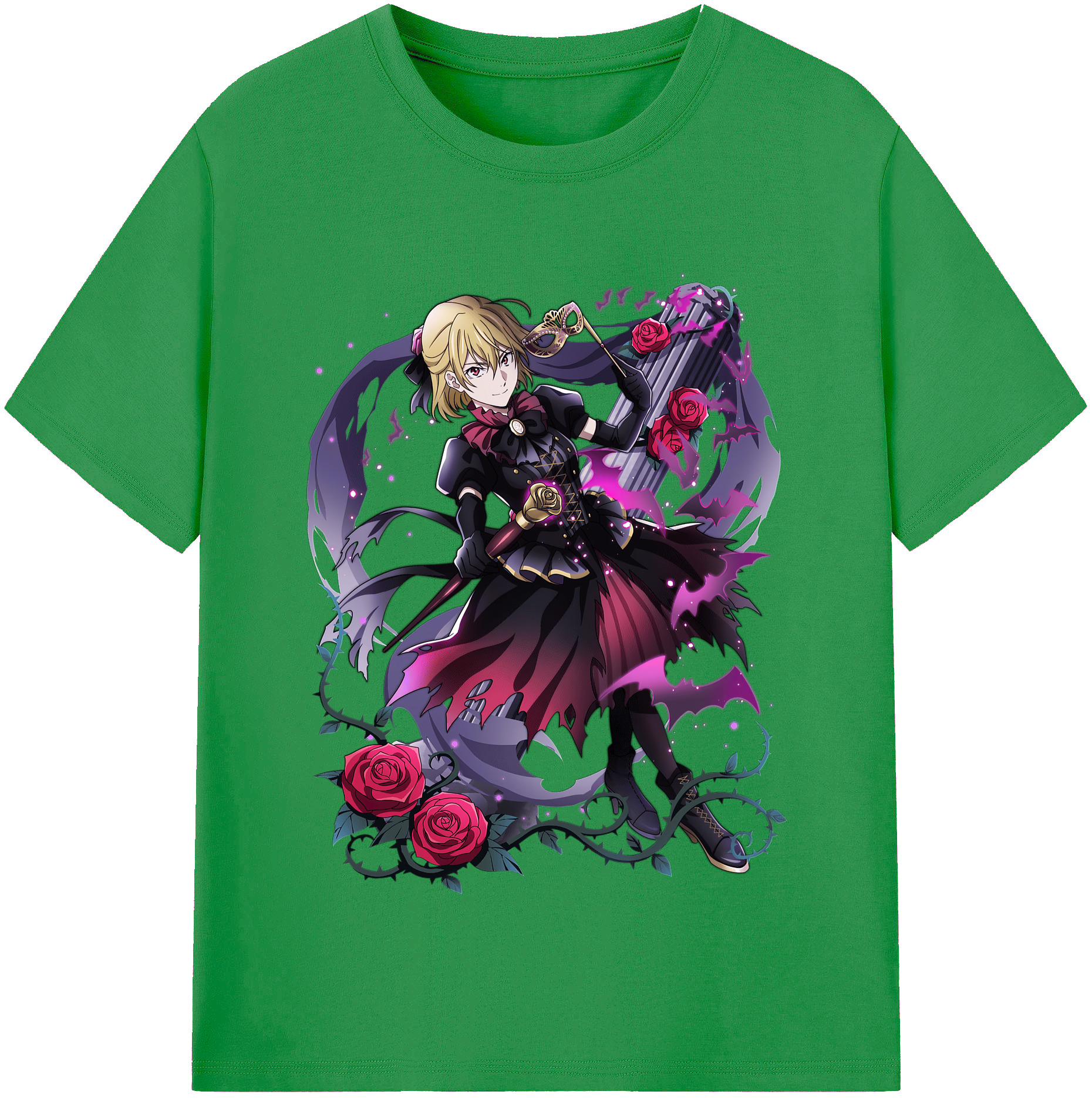 （画像用） 文豪ストレイドッグス Bungo Stray Dogs レディースカジュアルプリントTシャツ（綿100％）