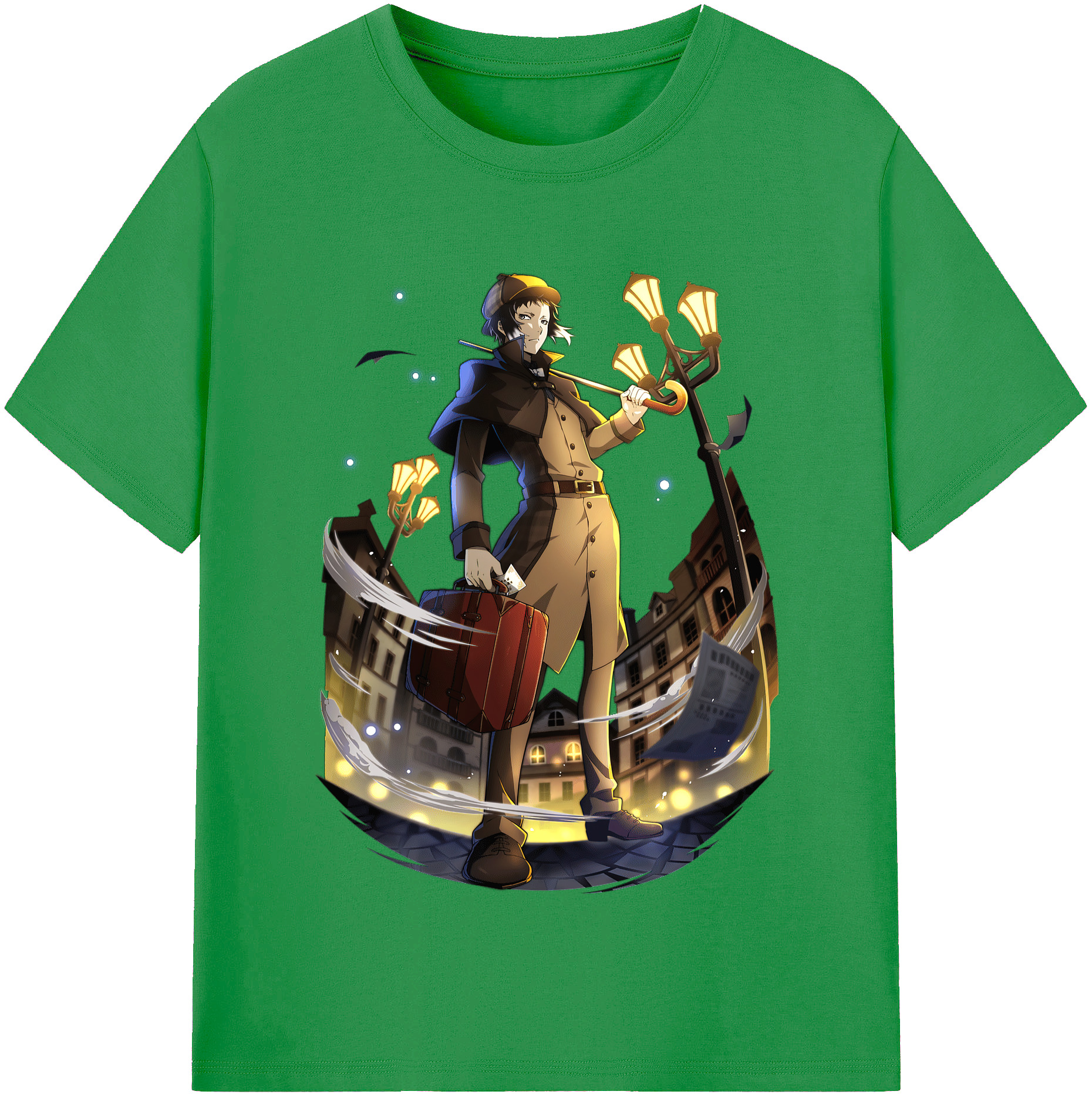 （画像用） 文豪ストレイドッグス Bungo Stray Dogs レディースカジュアルプリントTシャツ（綿100％）