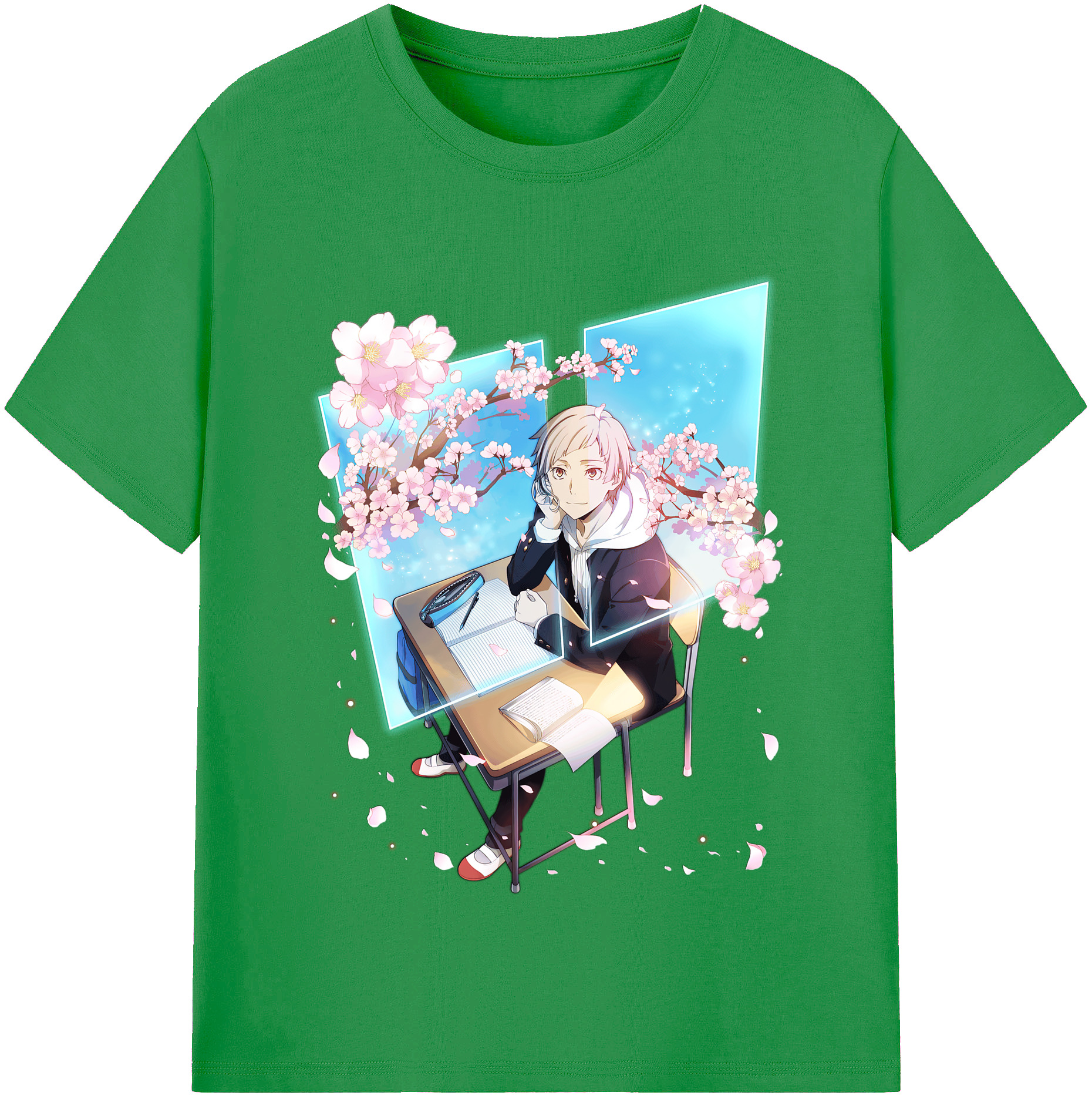 （画像用） 文豪ストレイドッグス Bungo Stray Dogs レディースカジュアルプリントTシャツ（綿100％）