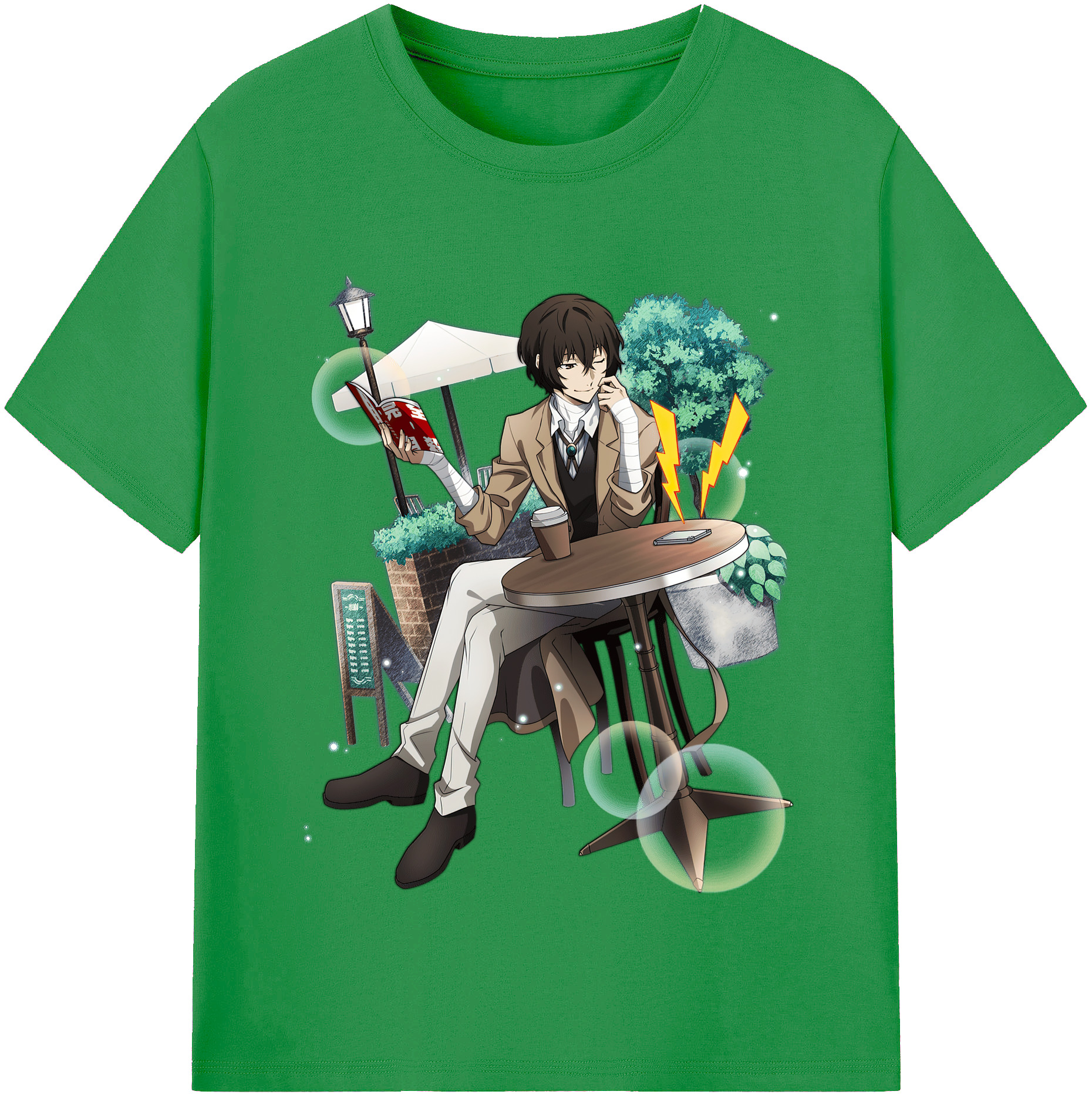 （画像用） 文豪ストレイドッグス Bungo Stray Dogs レディースカジュアルプリントTシャツ（綿100％）