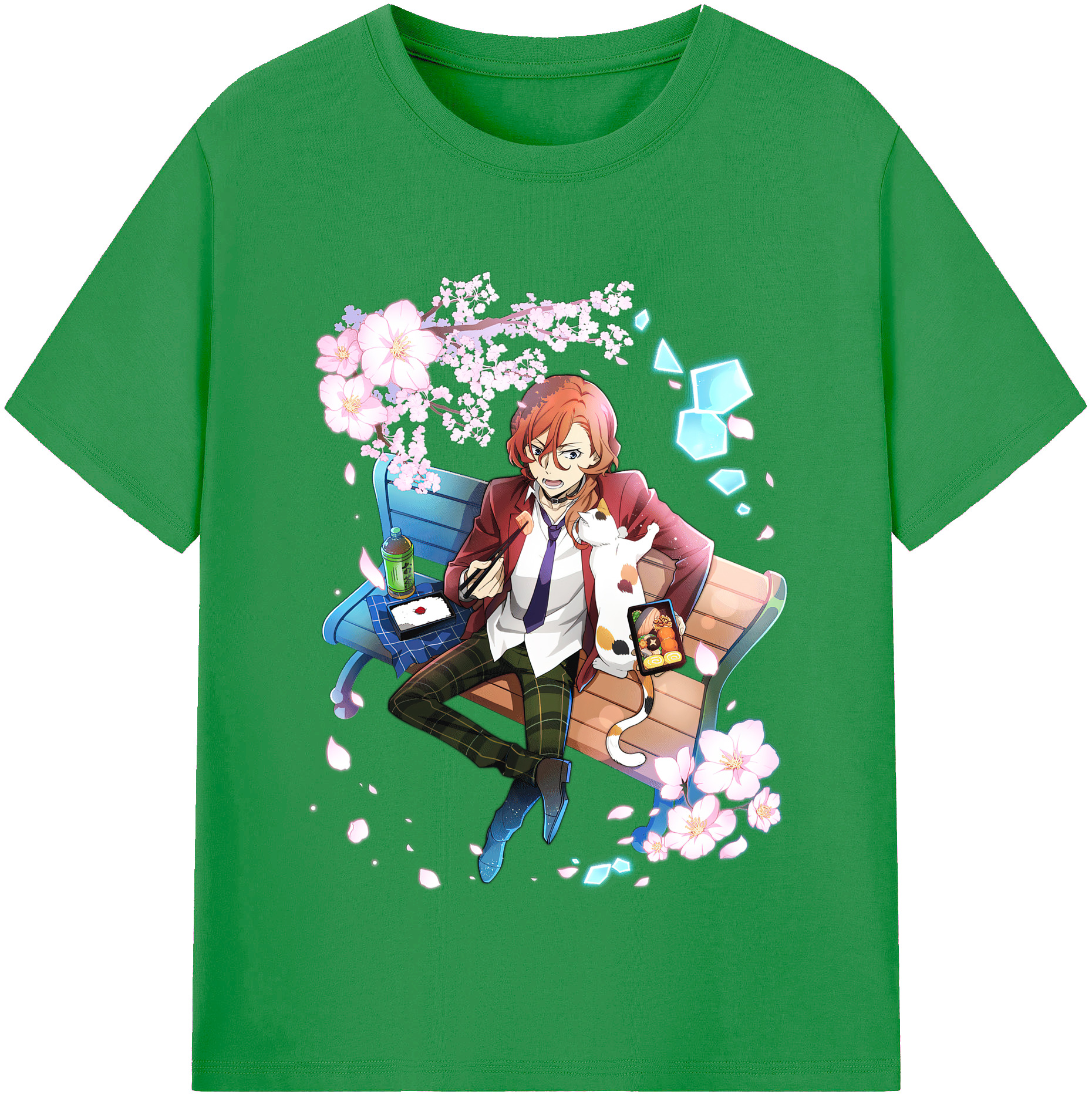 （画像用） 文豪ストレイドッグス Bungo Stray Dogs レディースカジュアルプリントTシャツ（綿100％）