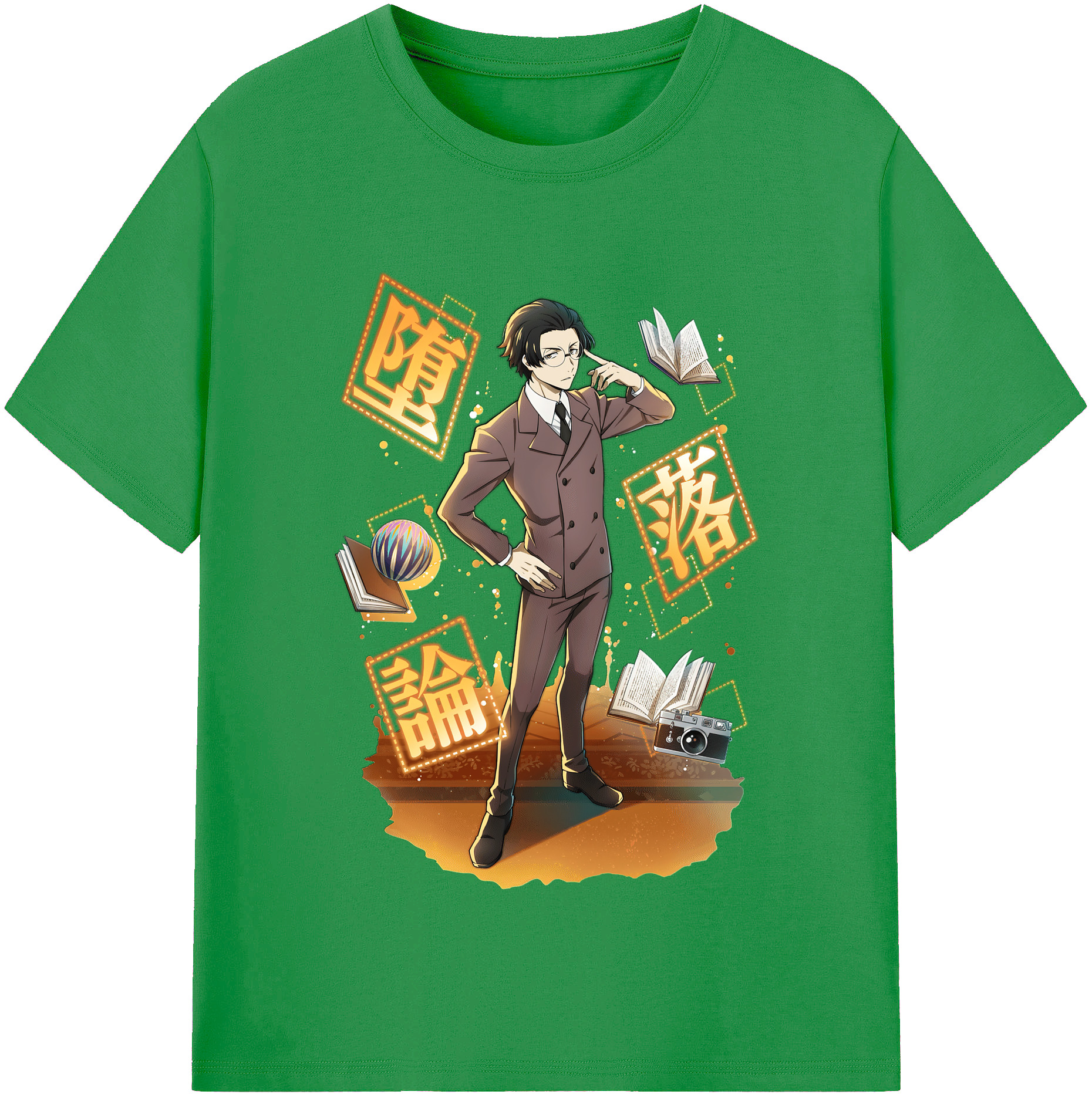 （画像用） 文豪ストレイドッグス Bungo Stray Dogs レディースカジュアルプリントTシャツ（綿100％）