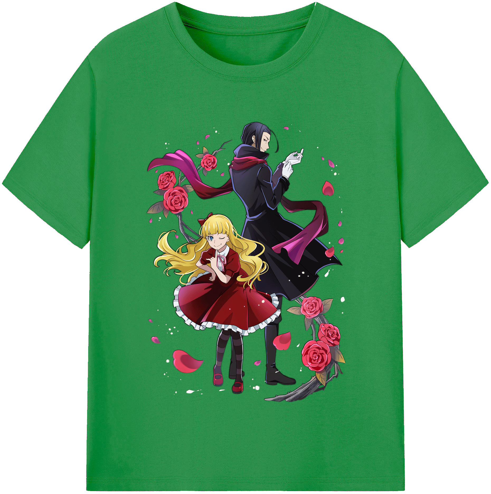 （画像用） 文豪ストレイドッグス Bungo Stray Dogs レディースカジュアルプリントTシャツ（綿100％）