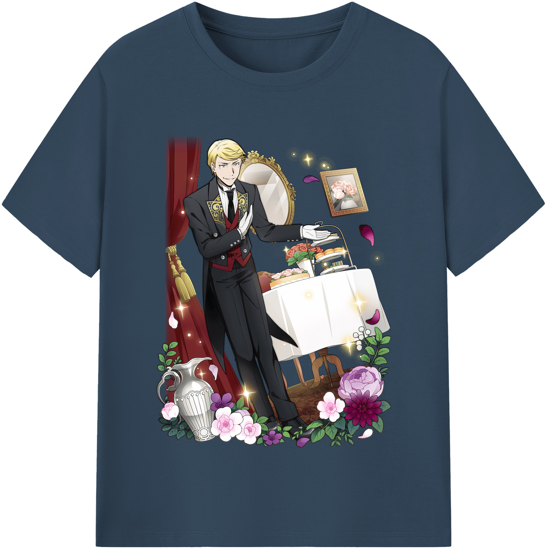 （画像用） 文豪ストレイドッグス Bungo Stray Dogs レディースカジュアルプリントTシャツ（綿100％）