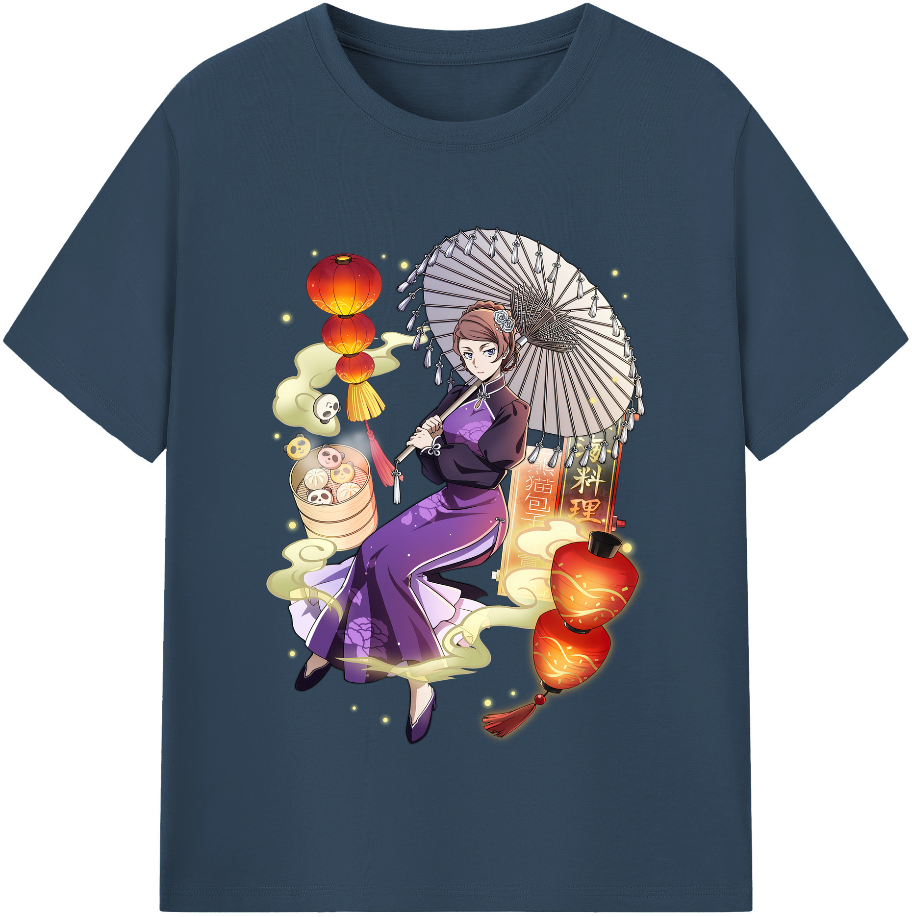 （画像用） 文豪ストレイドッグス Bungo Stray Dogs レディースカジュアルプリントTシャツ（綿100％）