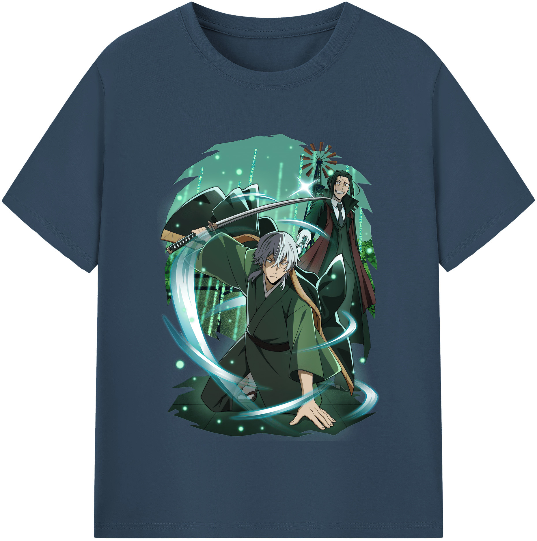 （画像用） 文豪ストレイドッグス Bungo Stray Dogs レディースカジュアルプリントTシャツ（綿100％）