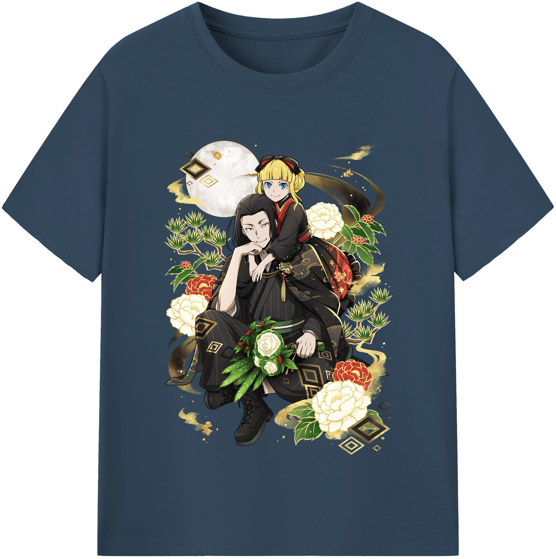 （画像用） 文豪ストレイドッグス Bungo Stray Dogs レディースカジュアルプリントTシャツ（綿100％）