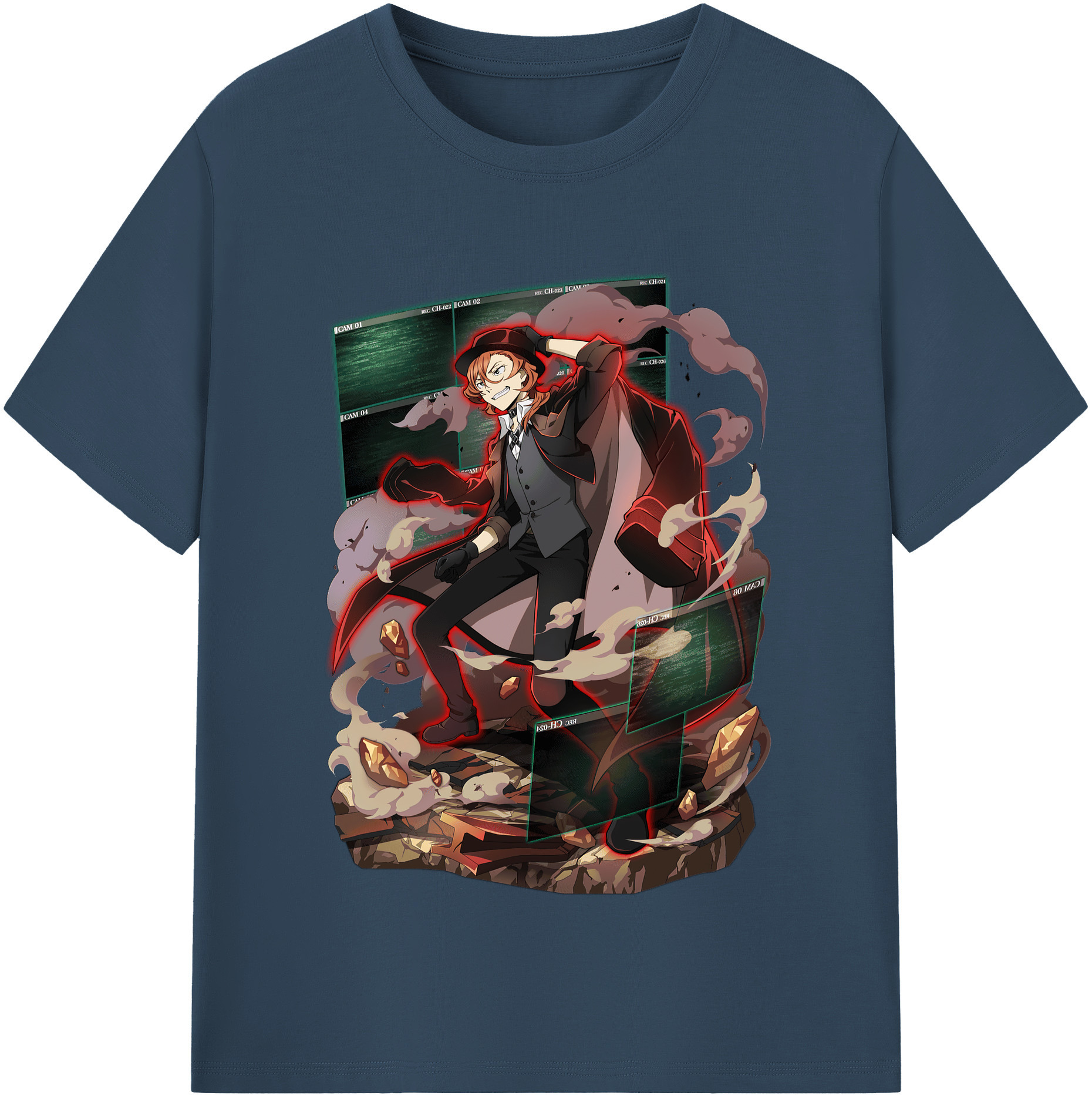 （画像用） 文豪ストレイドッグス Bungo Stray Dogs レディースカジュアルプリントTシャツ（綿100％）