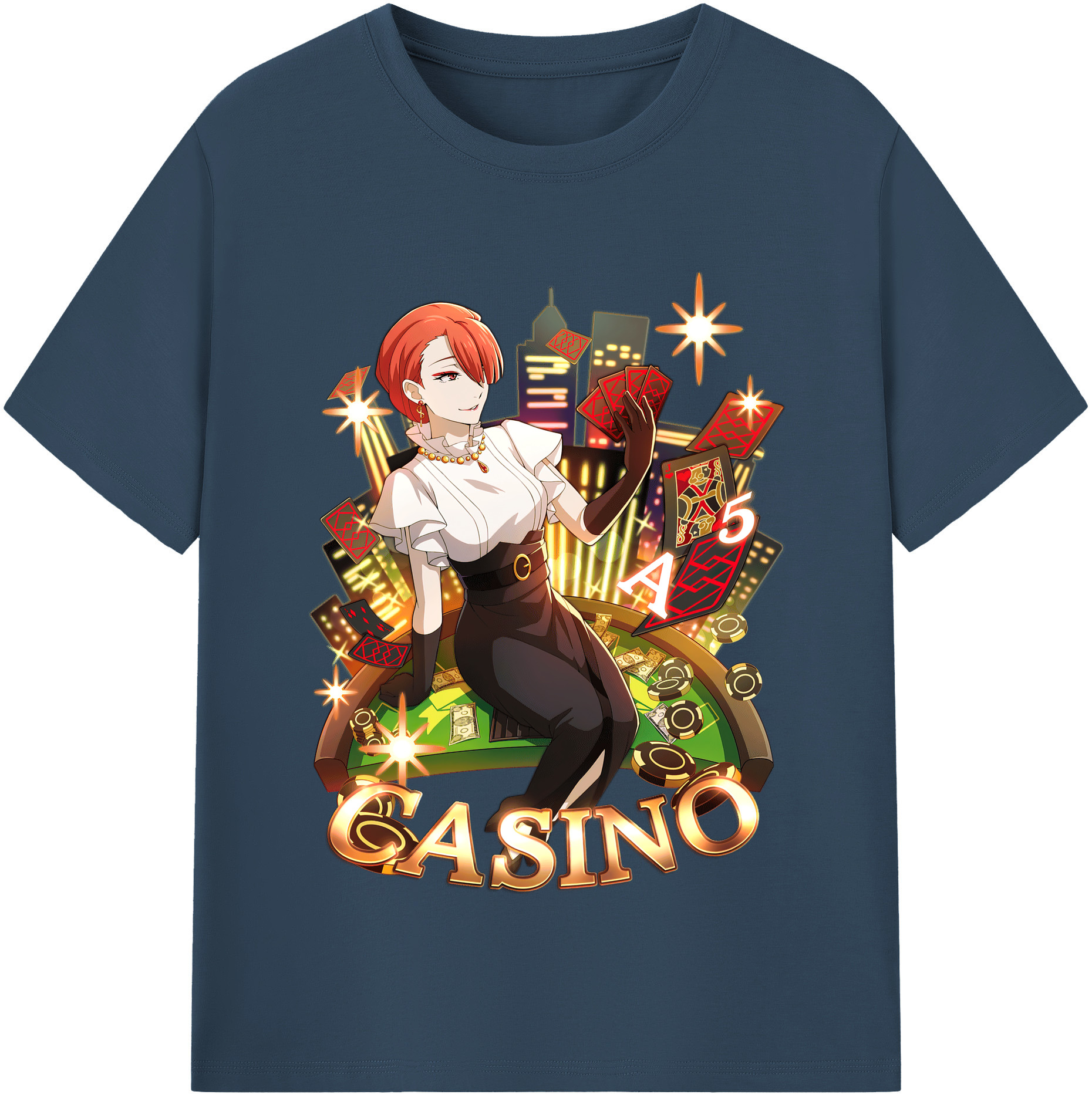 （画像用） 文豪ストレイドッグス Bungo Stray Dogs レディースカジュアルプリントTシャツ（綿100％）