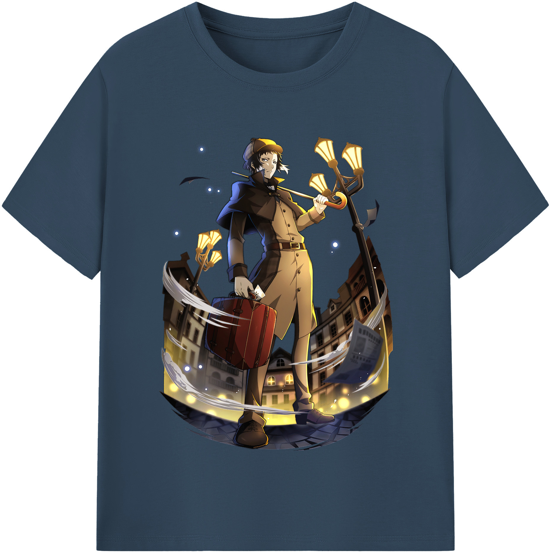 （画像用） 文豪ストレイドッグス Bungo Stray Dogs レディースカジュアルプリントTシャツ（綿100％）