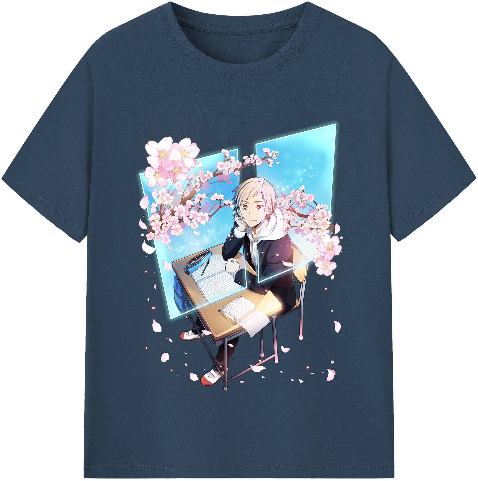 （画像用） 文豪ストレイドッグス Bungo Stray Dogs レディースカジュアルプリントTシャツ（綿100％）