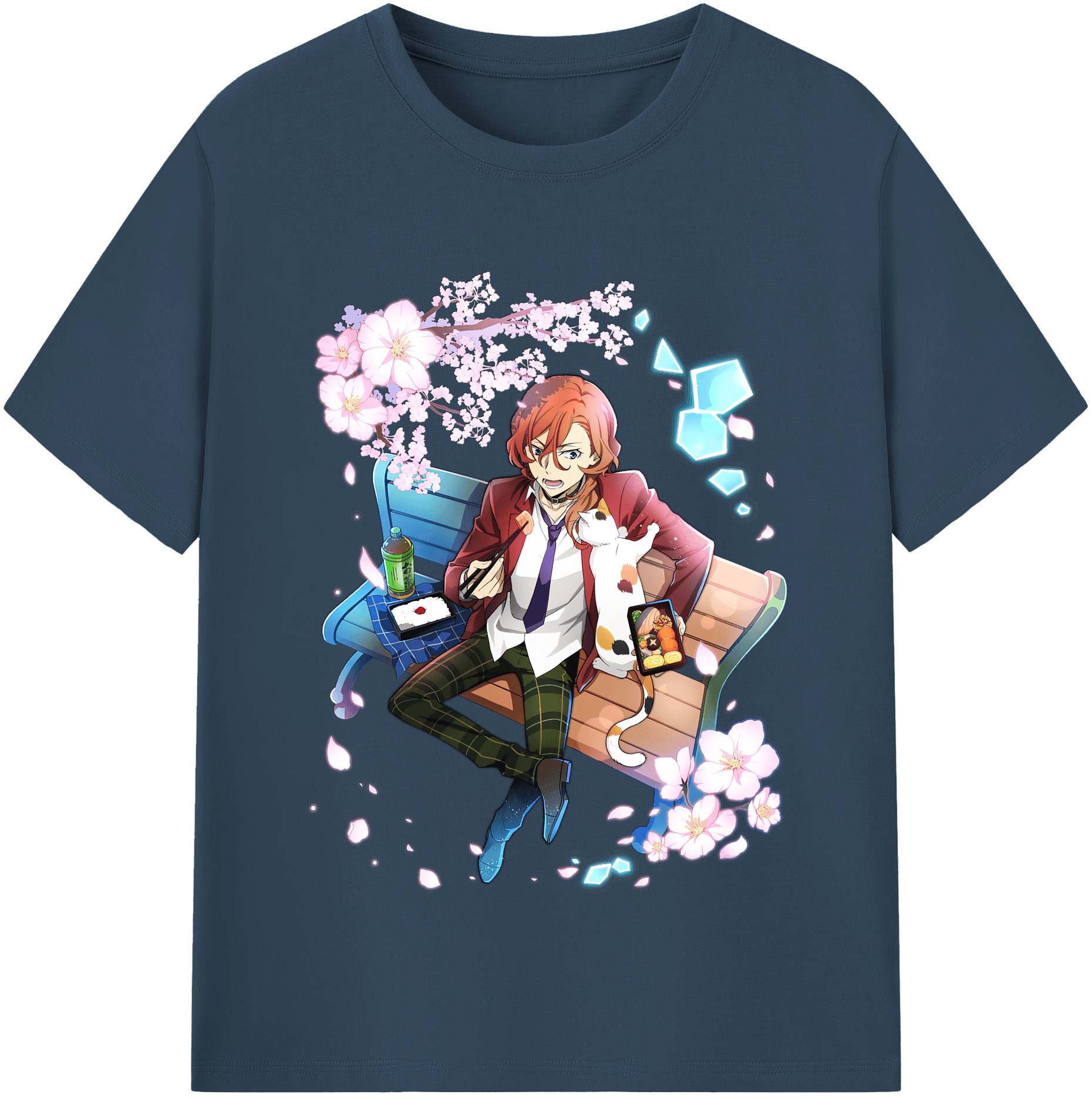 （画像用） 文豪ストレイドッグス Bungo Stray Dogs レディースカジュアルプリントTシャツ（綿100％）