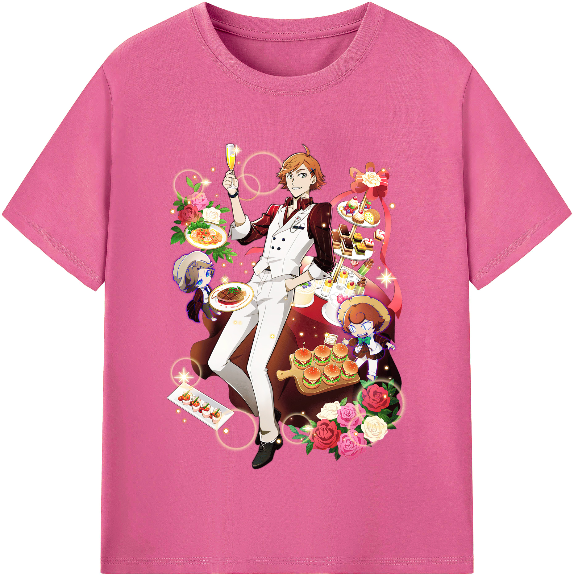 （画像用） 文豪ストレイドッグス Bungo Stray Dogs レディースカジュアルプリントTシャツ（綿100％）