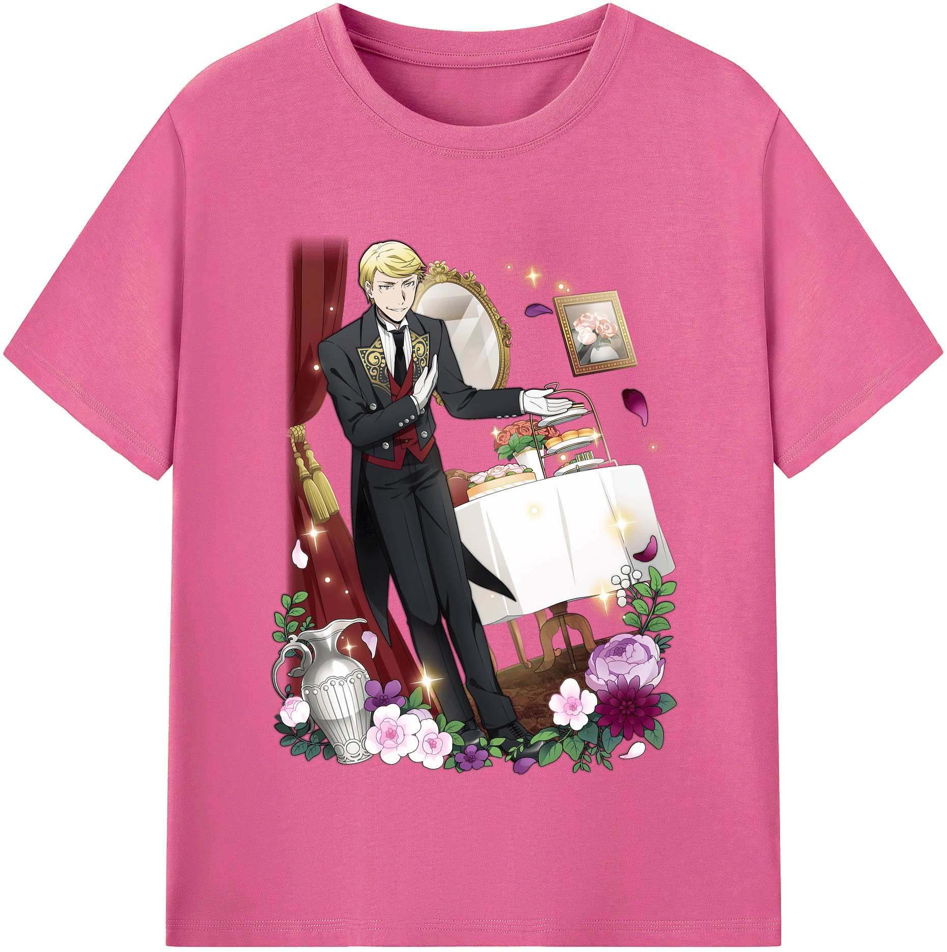 （画像用） 文豪ストレイドッグス Bungo Stray Dogs レディースカジュアルプリントTシャツ（綿100％）