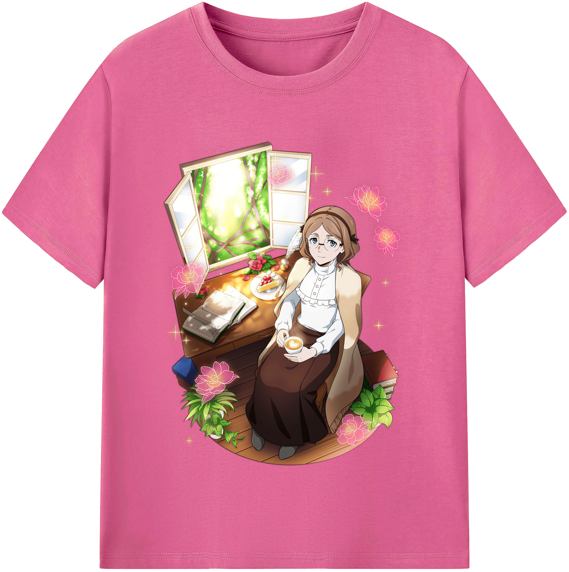 （画像用） 文豪ストレイドッグス Bungo Stray Dogs レディースカジュアルプリントTシャツ（綿100％）