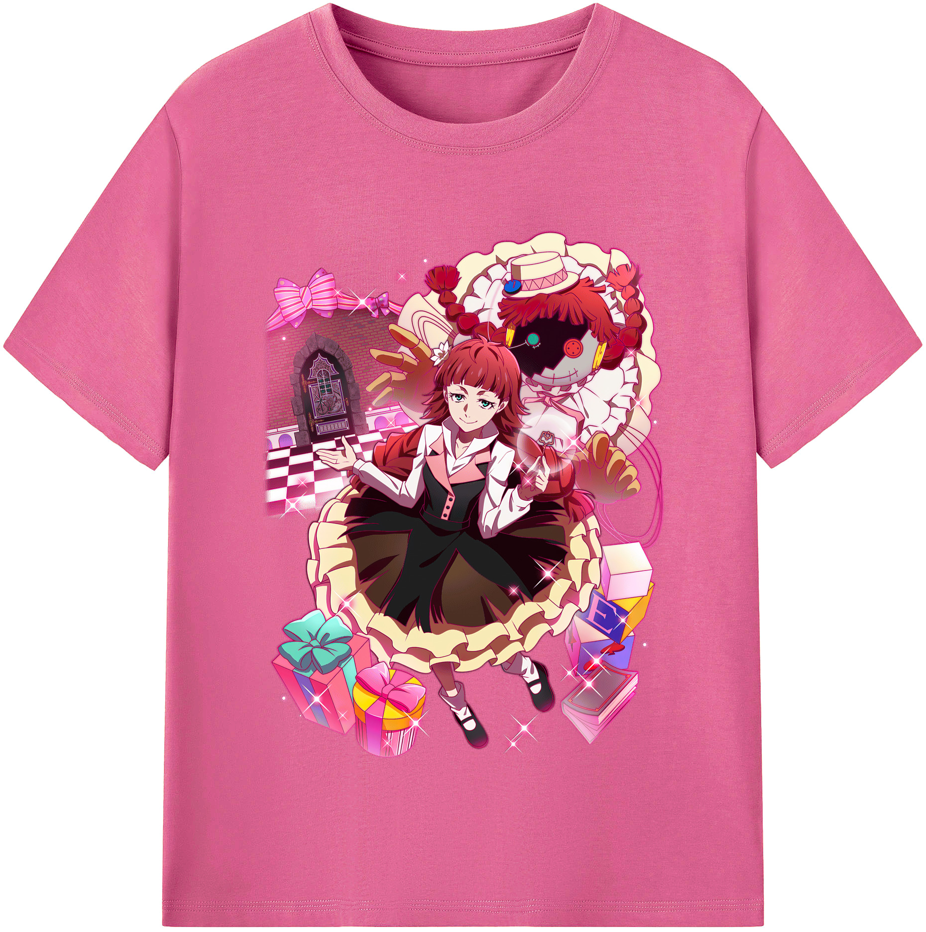 （画像用） 文豪ストレイドッグス Bungo Stray Dogs レディースカジュアルプリントTシャツ（綿100％）