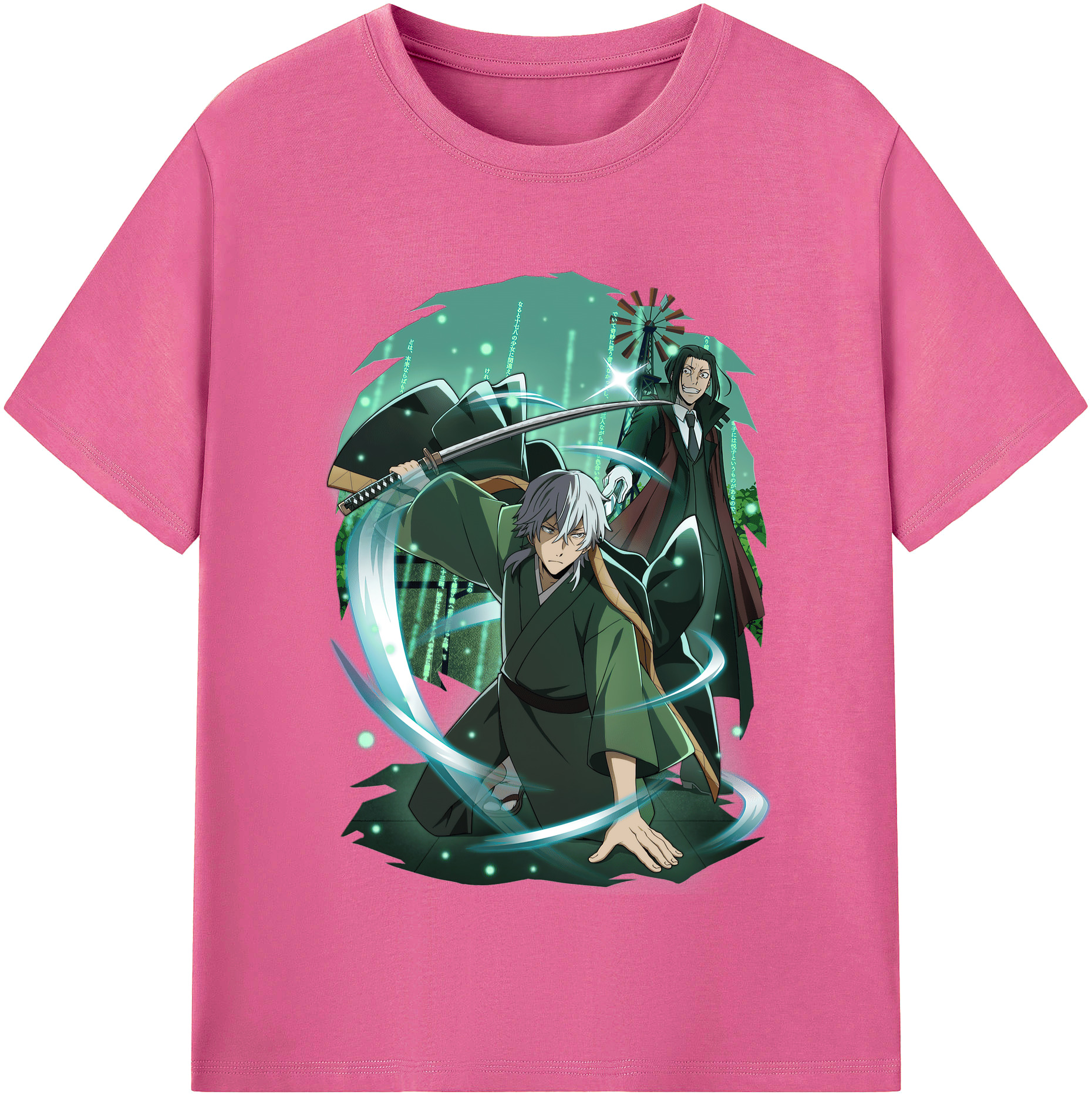 （画像用） 文豪ストレイドッグス Bungo Stray Dogs レディースカジュアルプリントTシャツ（綿100％）