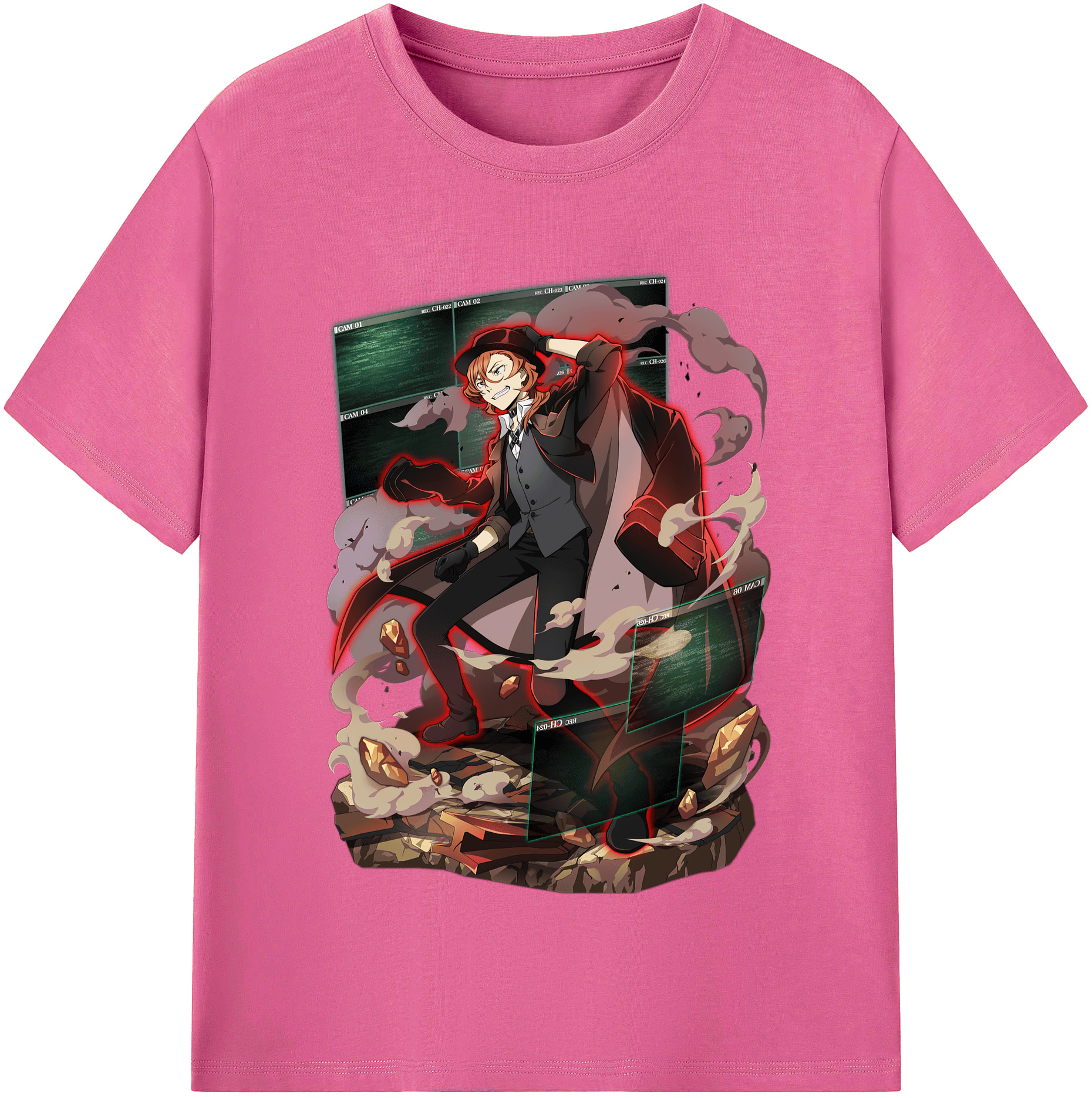 （画像用） 文豪ストレイドッグス Bungo Stray Dogs レディースカジュアルプリントTシャツ（綿100％）