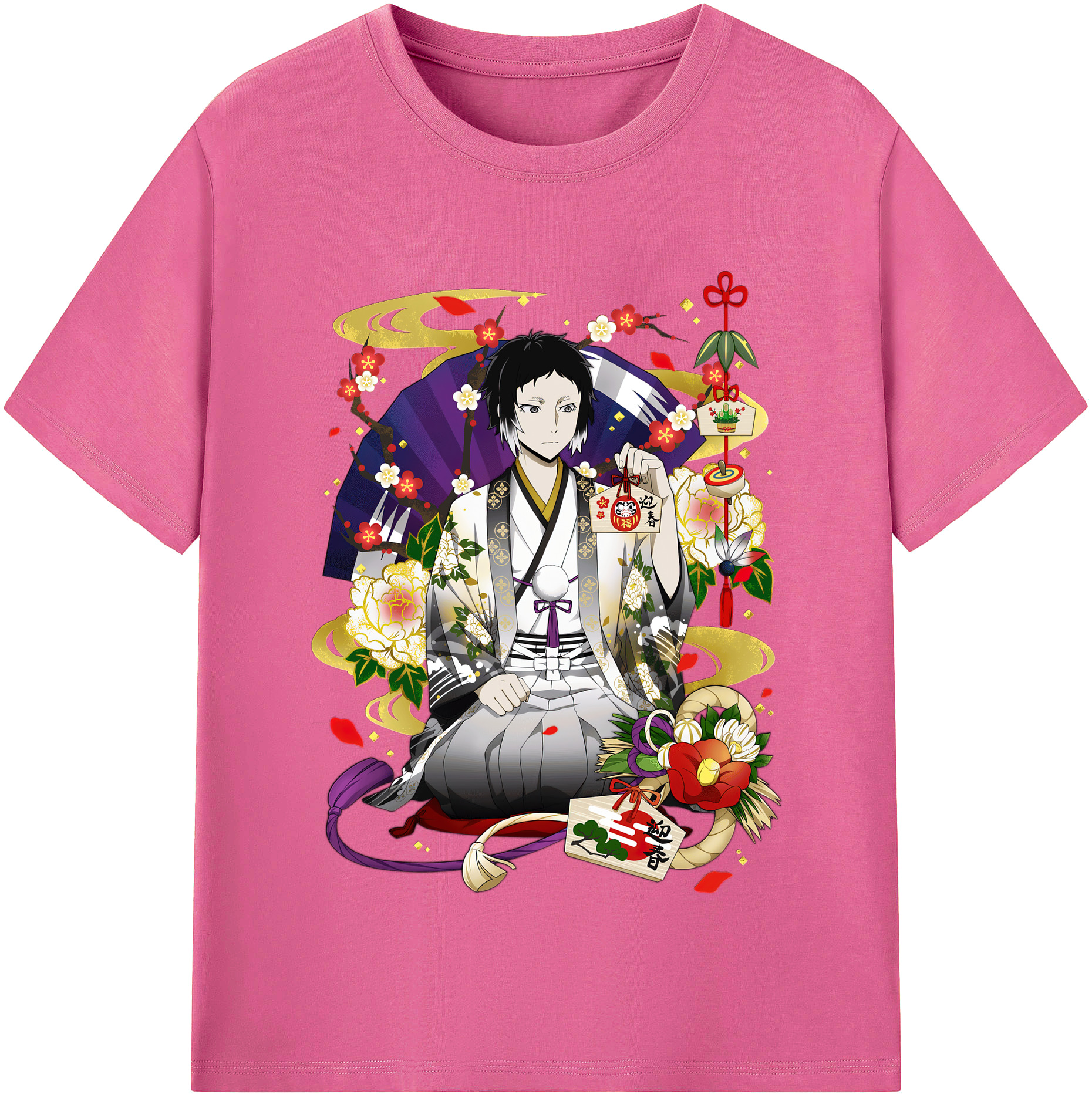 （画像用） 文豪ストレイドッグス Bungo Stray Dogs レディースカジュアルプリントTシャツ（綿100％）