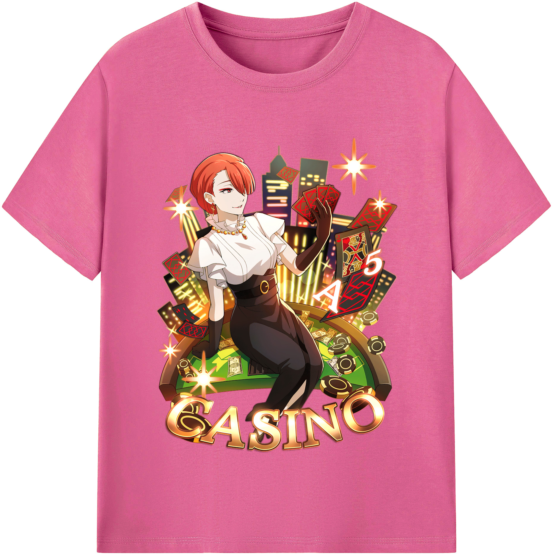 （画像用） 文豪ストレイドッグス Bungo Stray Dogs レディースカジュアルプリントTシャツ（綿100％）
