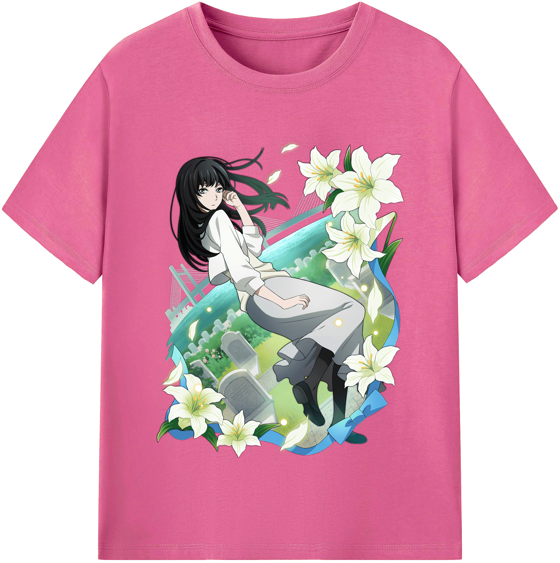 （画像用） 文豪ストレイドッグス Bungo Stray Dogs レディースカジュアルプリントTシャツ（綿100％）