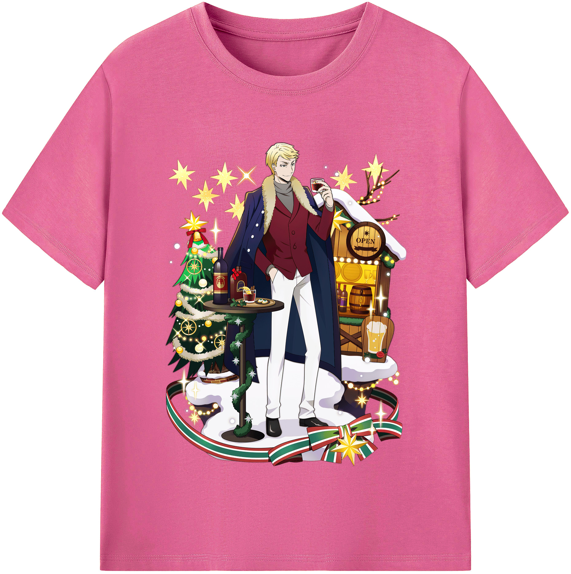 （画像用） 文豪ストレイドッグス Bungo Stray Dogs レディースカジュアルプリントTシャツ（綿100％）