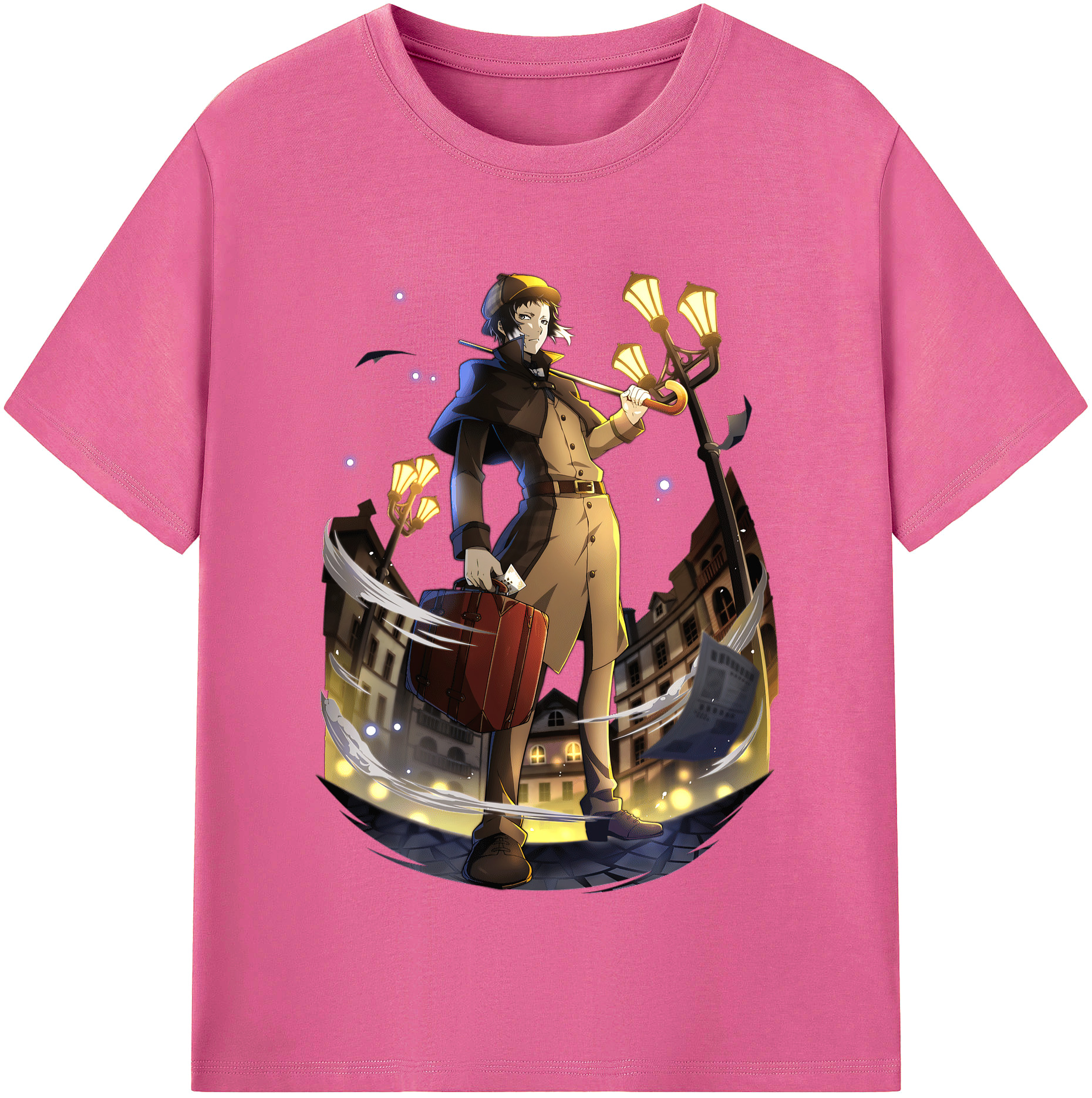 （画像用） 文豪ストレイドッグス Bungo Stray Dogs レディースカジュアルプリントTシャツ（綿100％）