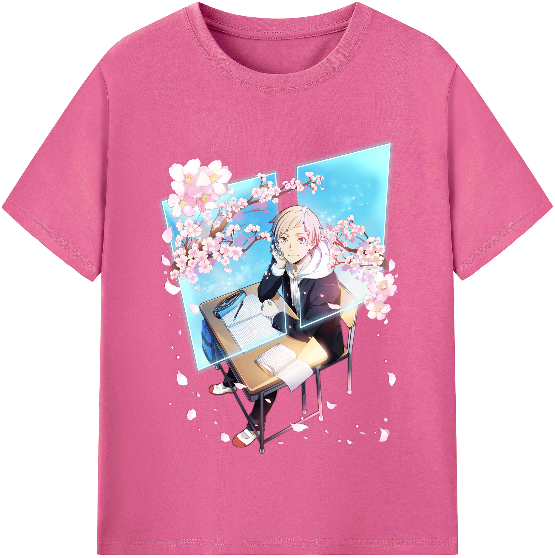（画像用） 文豪ストレイドッグス Bungo Stray Dogs レディースカジュアルプリントTシャツ（綿100％）