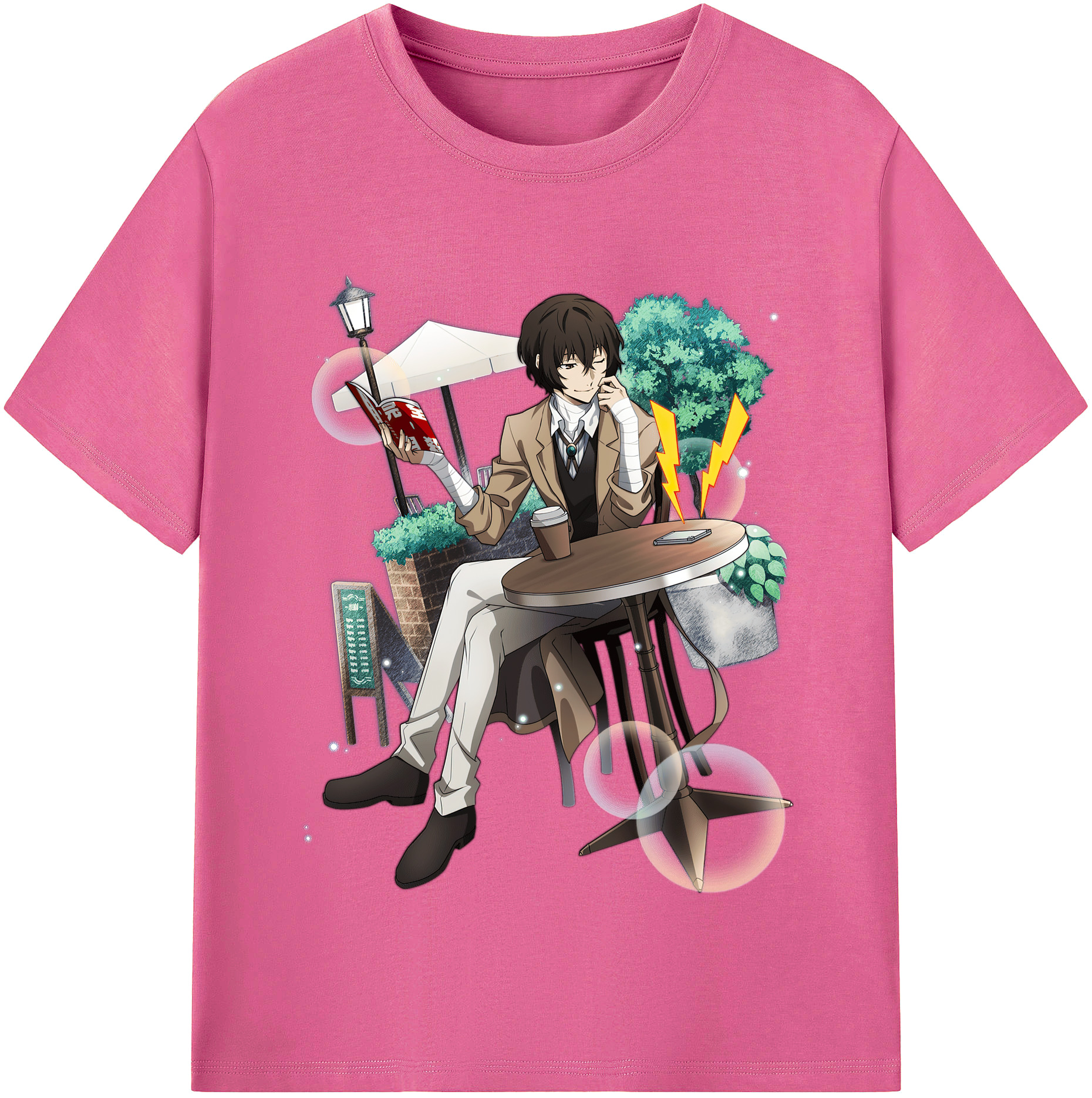 （画像用） 文豪ストレイドッグス Bungo Stray Dogs レディースカジュアルプリントTシャツ（綿100％）