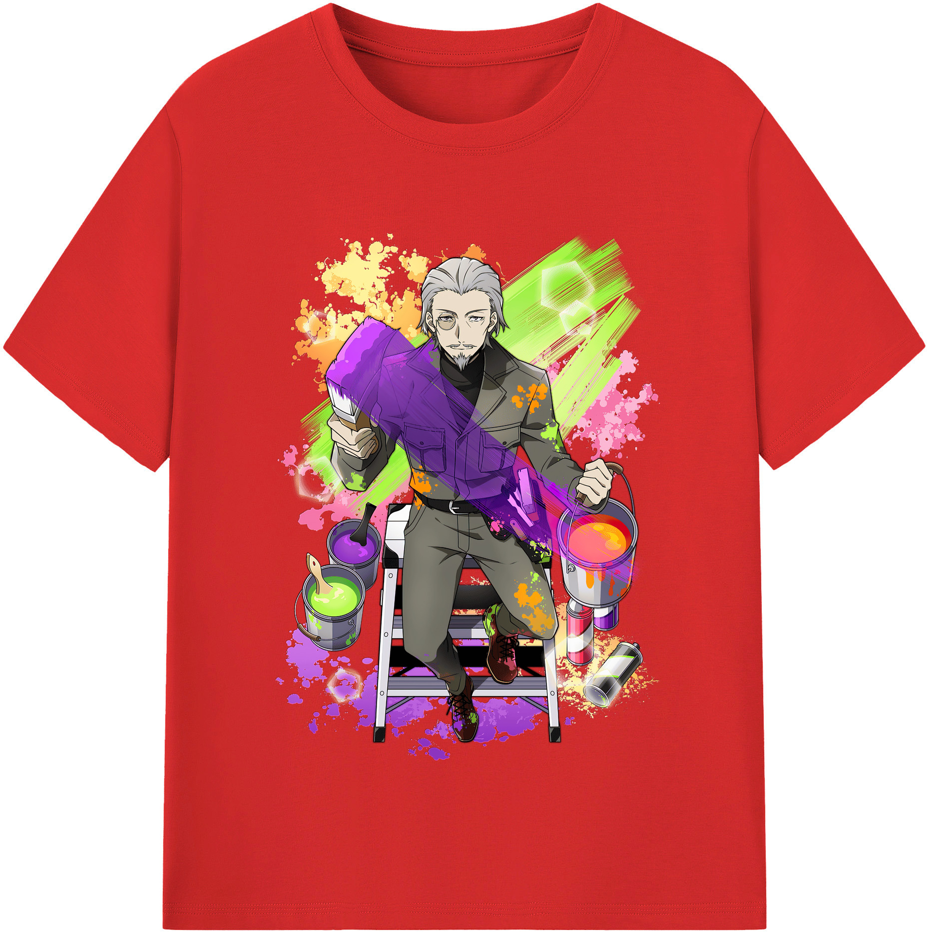 （画像用） 文豪ストレイドッグス Bungo Stray Dogs レディースカジュアルプリントTシャツ（綿100％）