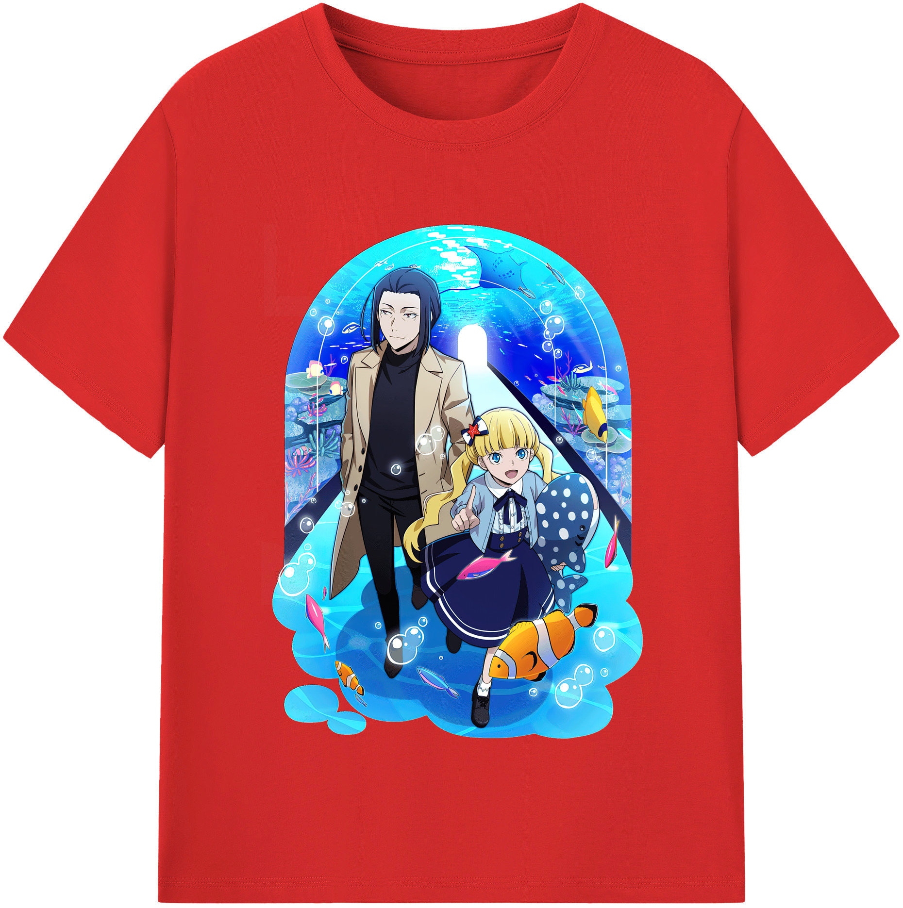 （画像用） 文豪ストレイドッグス Bungo Stray Dogs レディースカジュアルプリントTシャツ（綿100％）
