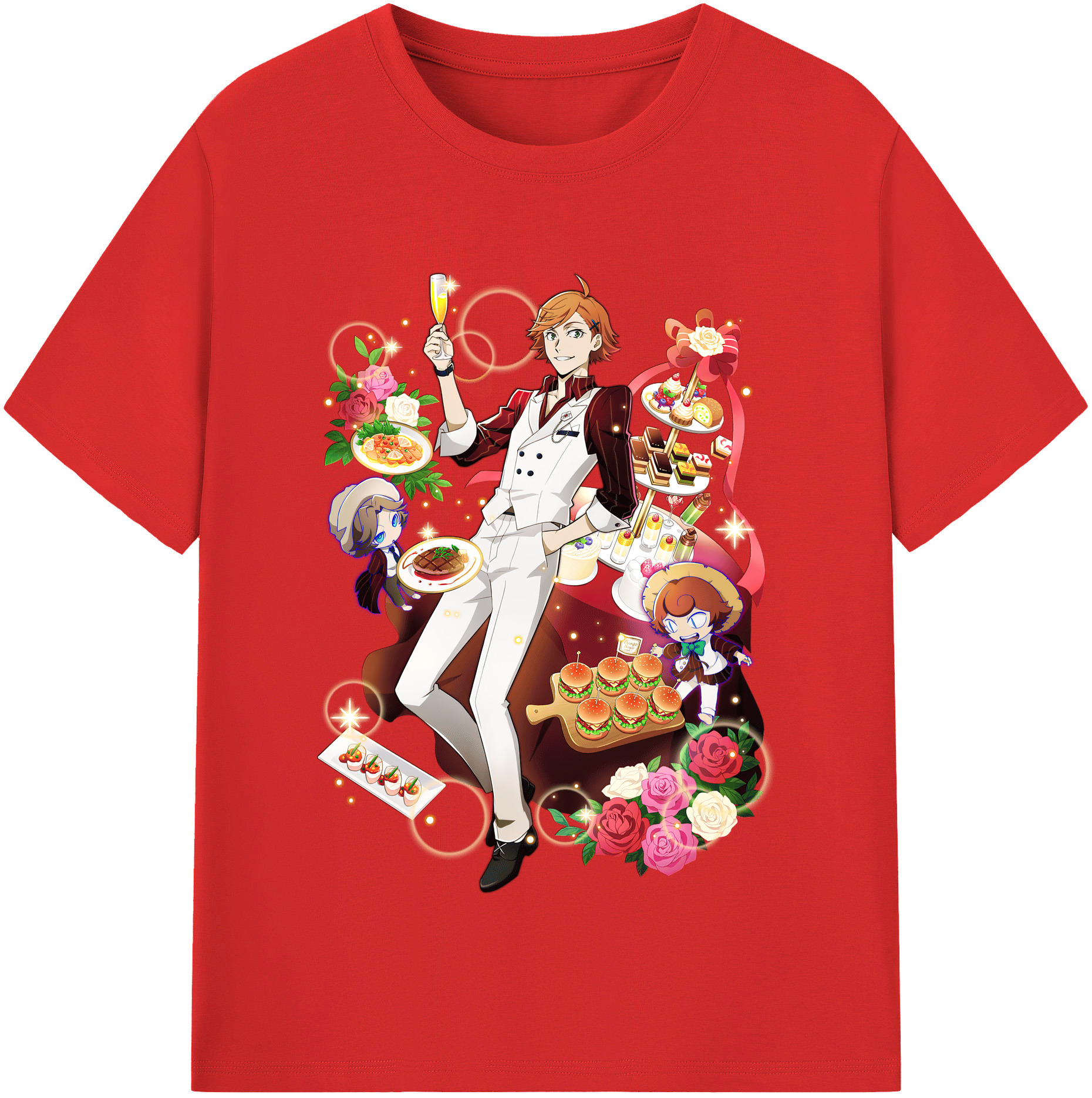 （画像用） 文豪ストレイドッグス Bungo Stray Dogs レディースカジュアルプリントTシャツ（綿100％）