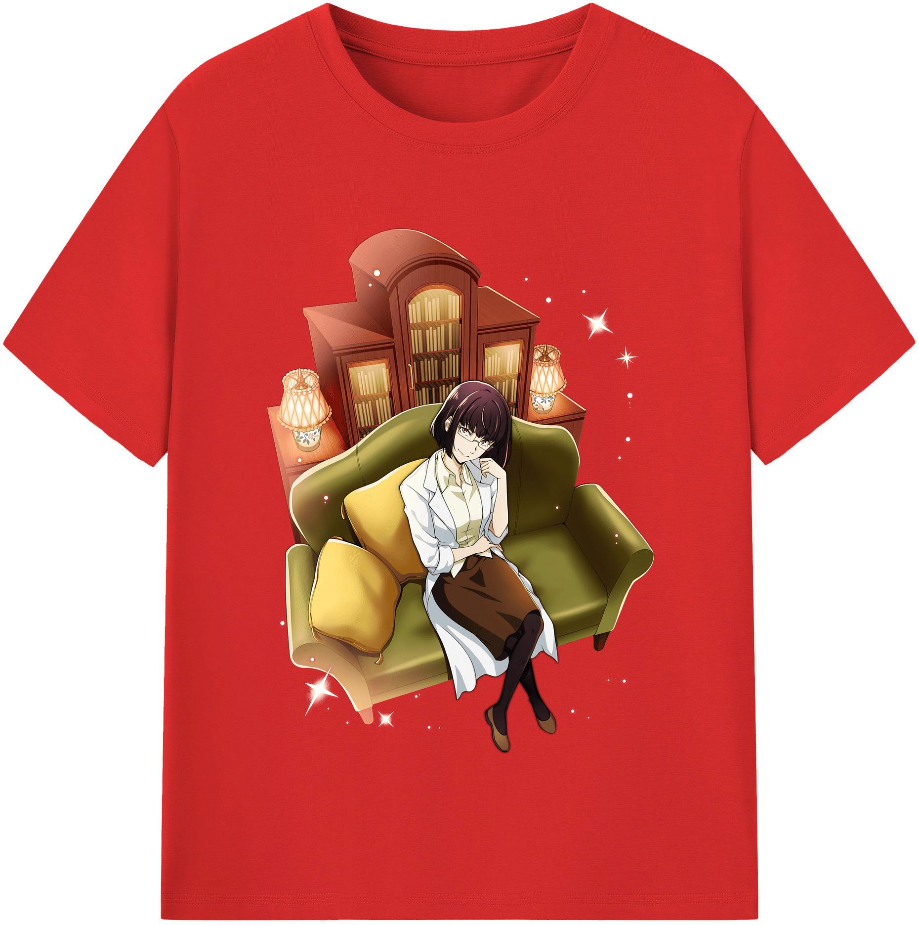 （画像用） 文豪ストレイドッグス Bungo Stray Dogs レディースカジュアルプリントTシャツ（綿100％）