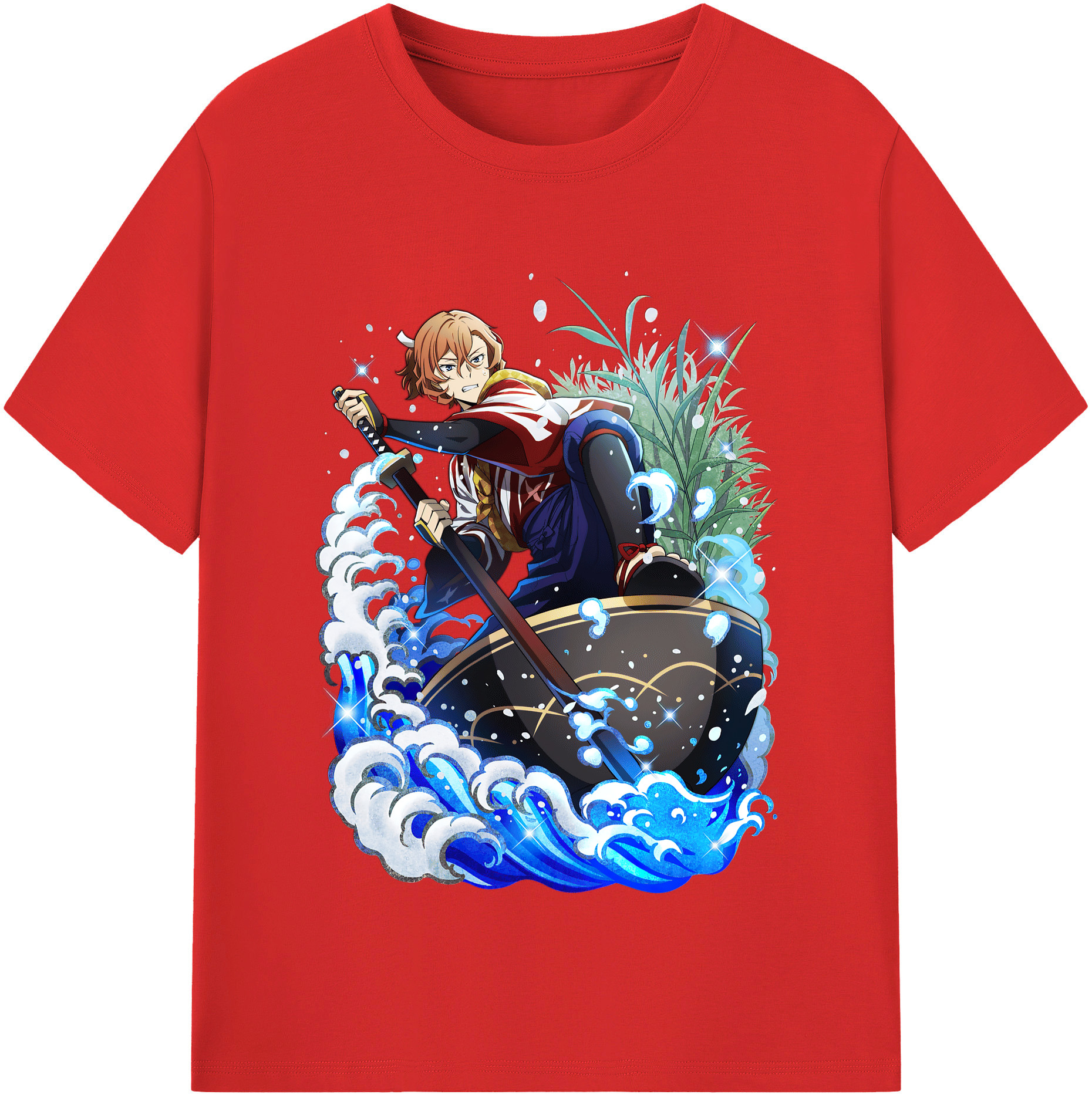 （画像用） 文豪ストレイドッグス Bungo Stray Dogs レディースカジュアルプリントTシャツ（綿100％）