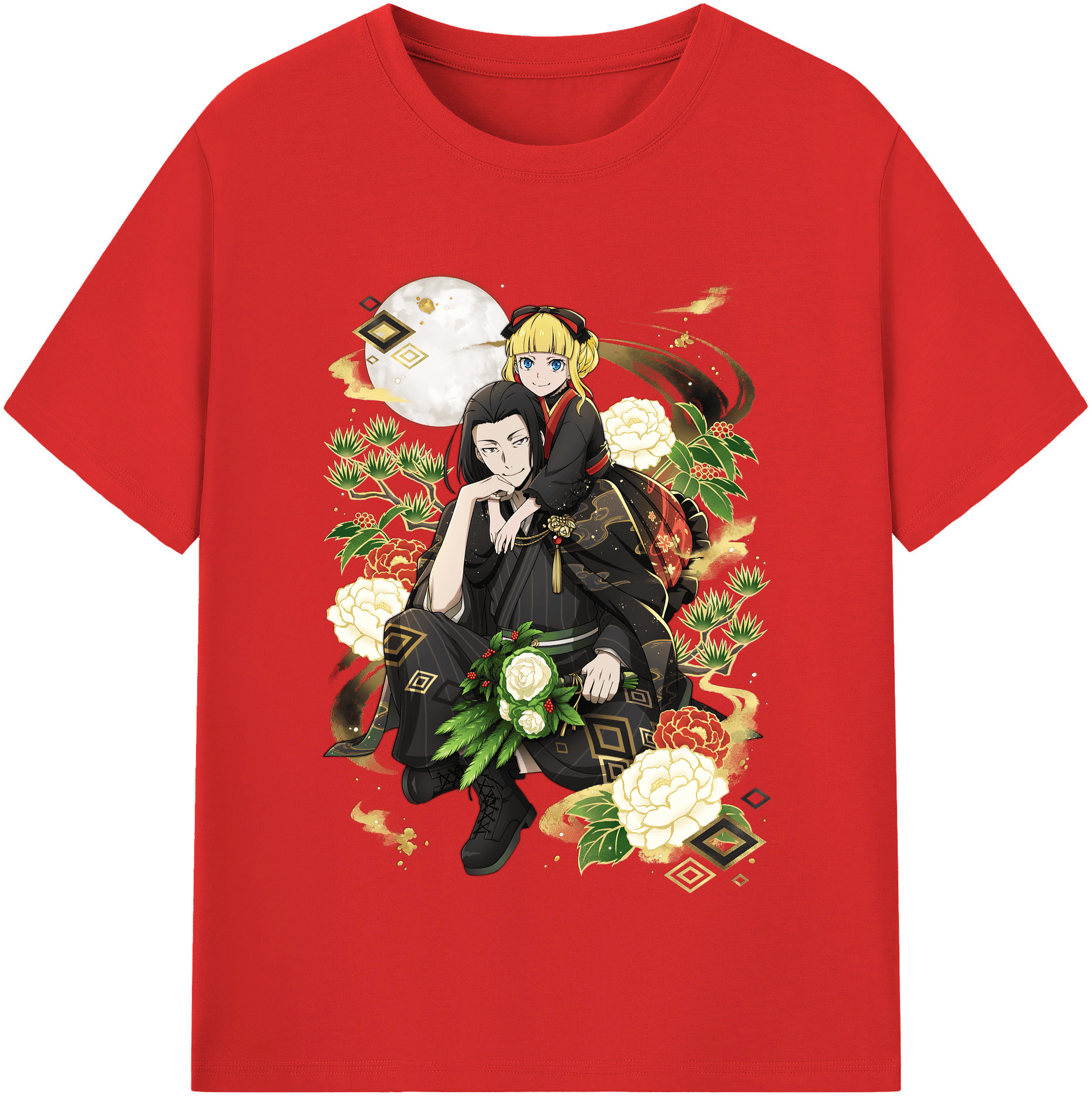 （画像用） 文豪ストレイドッグス Bungo Stray Dogs レディースカジュアルプリントTシャツ（綿100％）