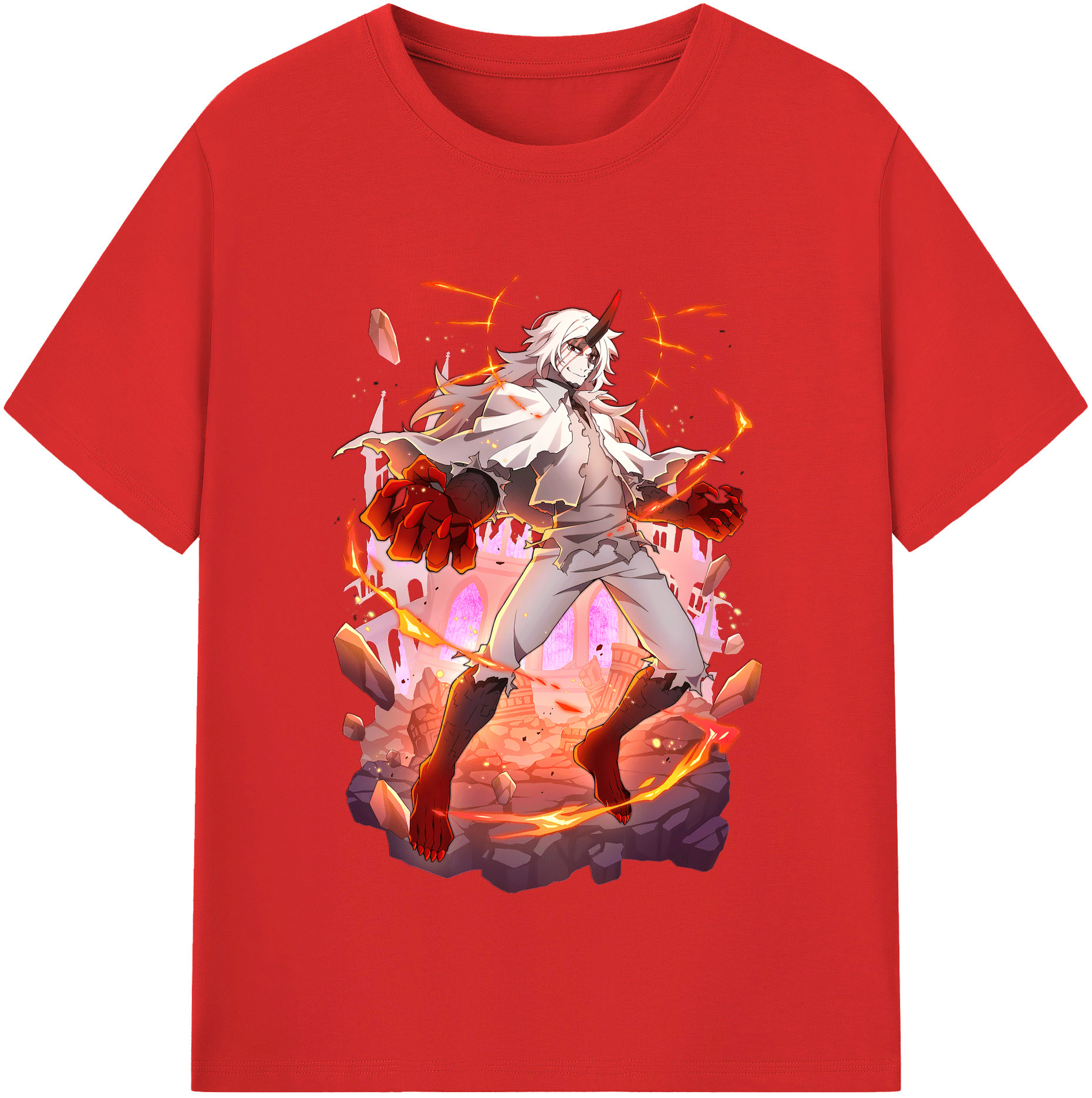 （画像用） 文豪ストレイドッグス Bungo Stray Dogs レディースカジュアルプリントTシャツ（綿100％）