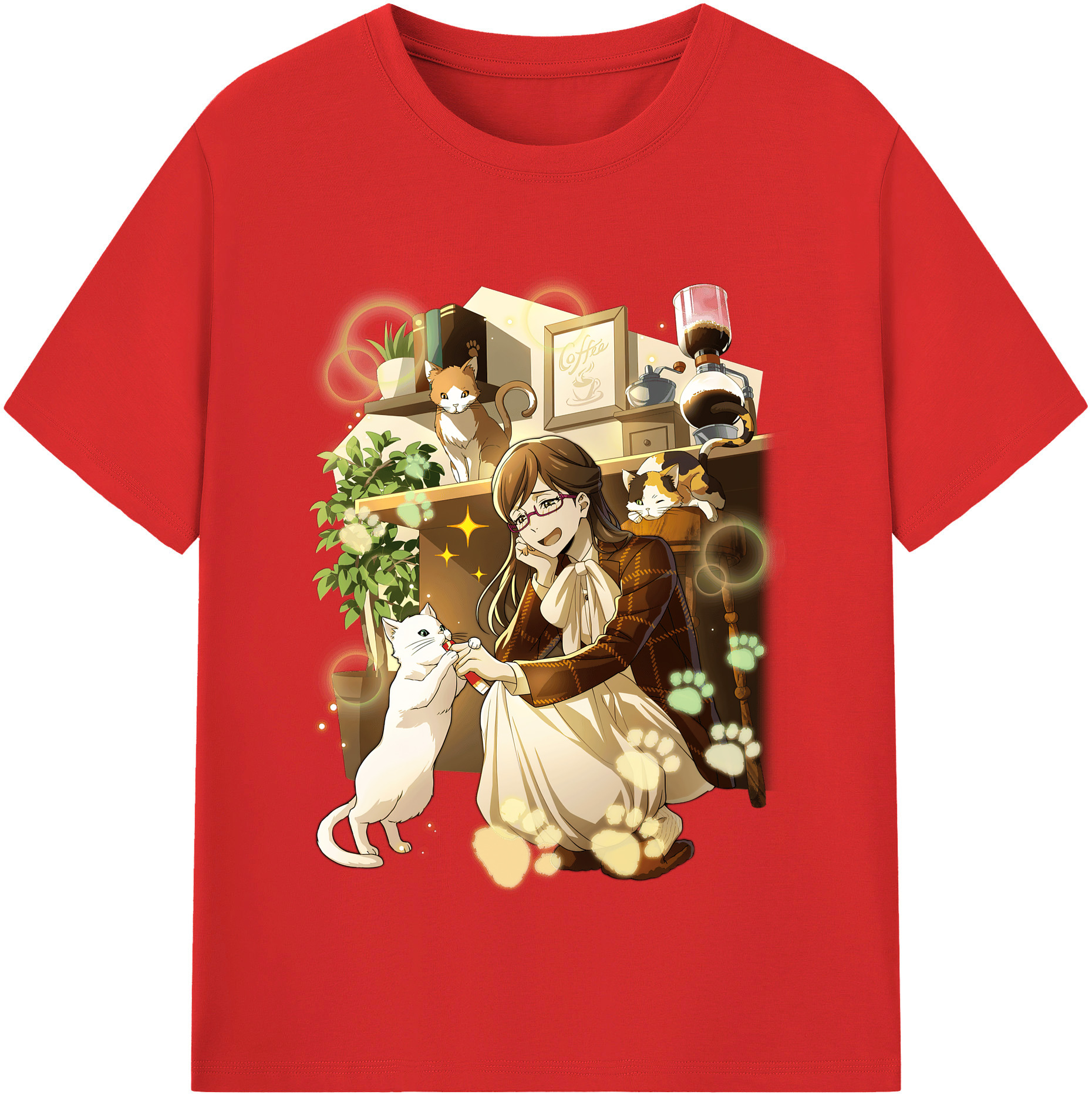 （画像用） 文豪ストレイドッグス Bungo Stray Dogs レディースカジュアルプリントTシャツ（綿100％）