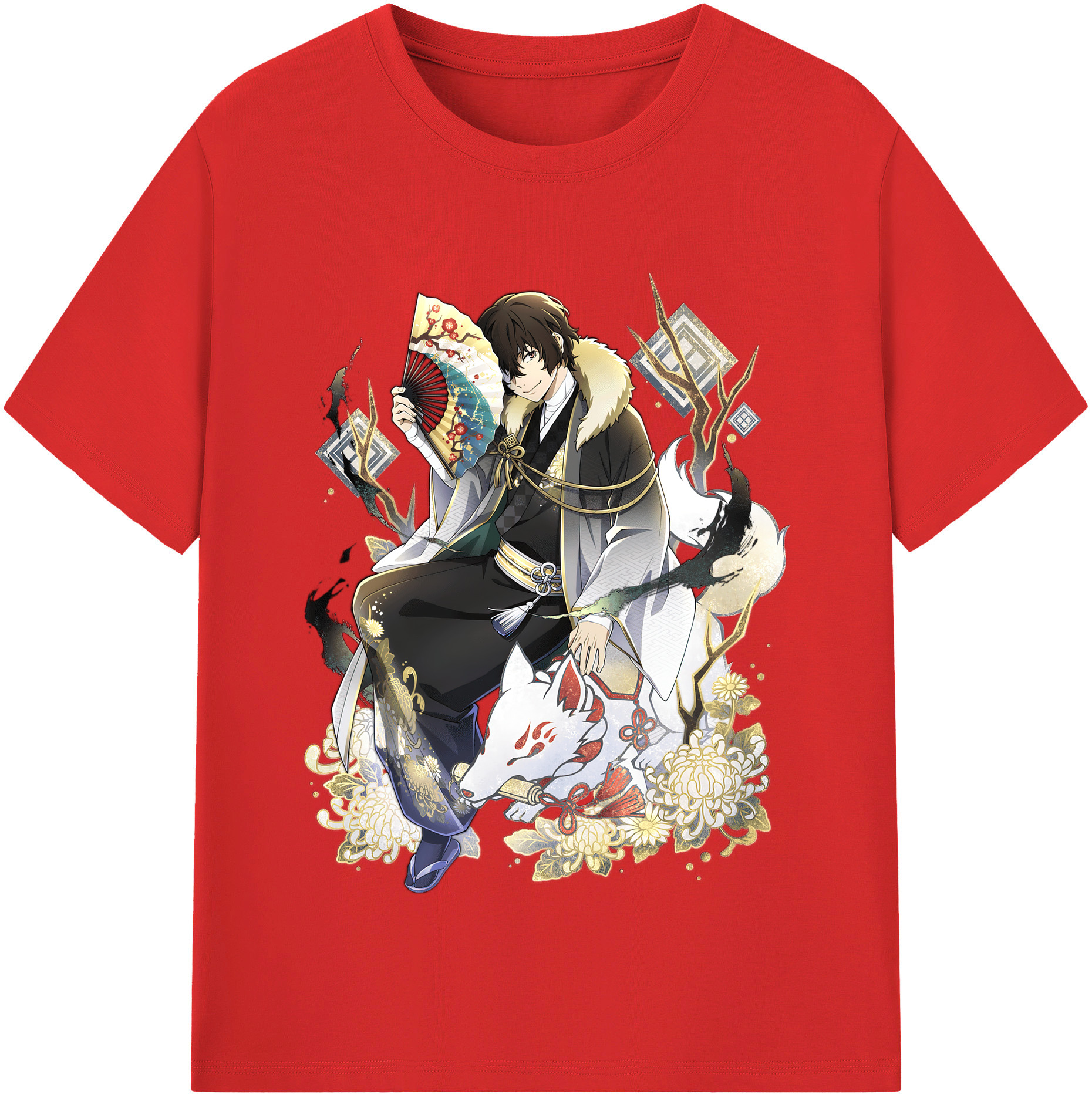 （画像用） 文豪ストレイドッグス Bungo Stray Dogs レディースカジュアルプリントTシャツ（綿100％）
