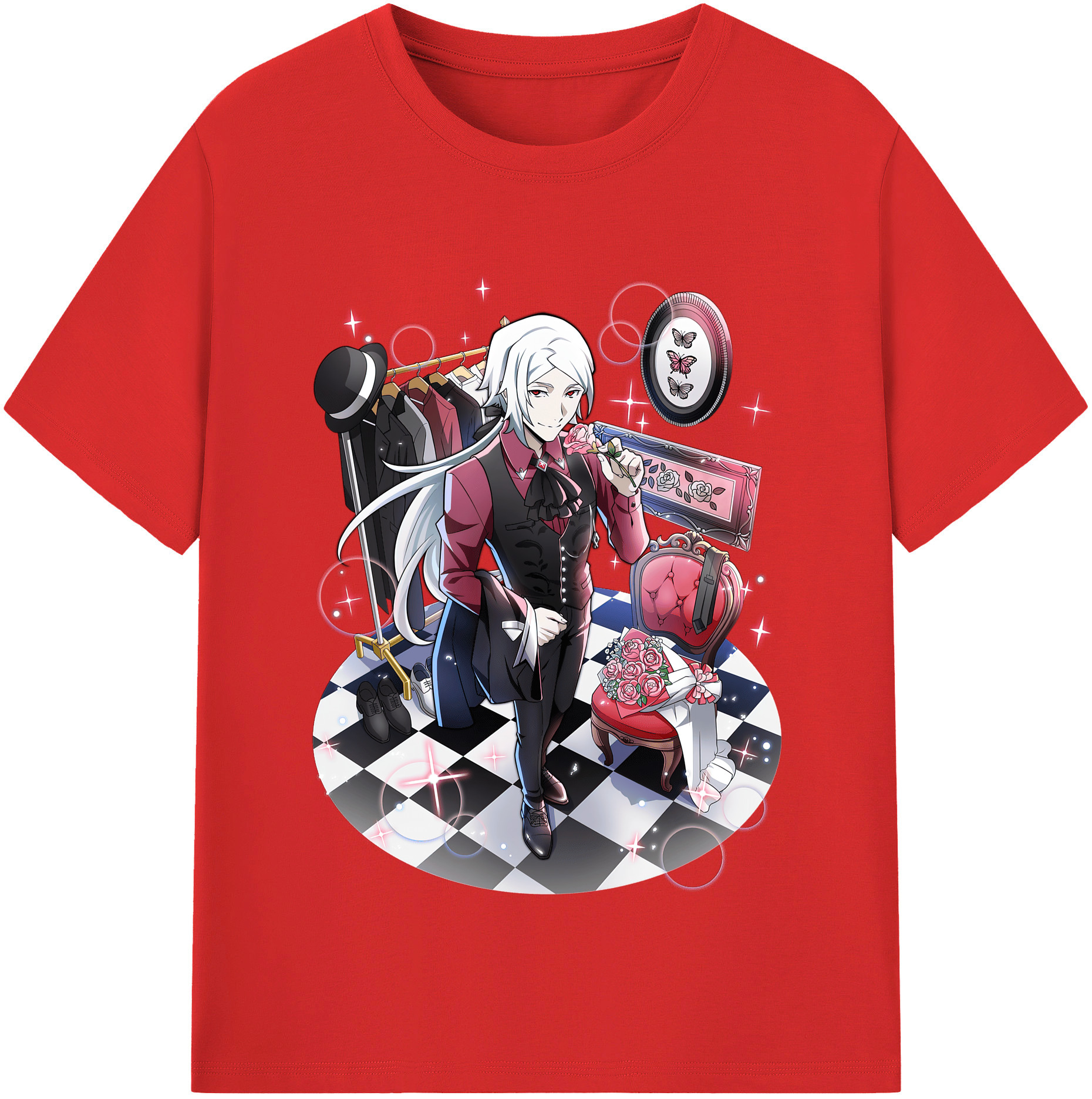 （画像用） 文豪ストレイドッグス Bungo Stray Dogs レディースカジュアルプリントTシャツ（綿100％）