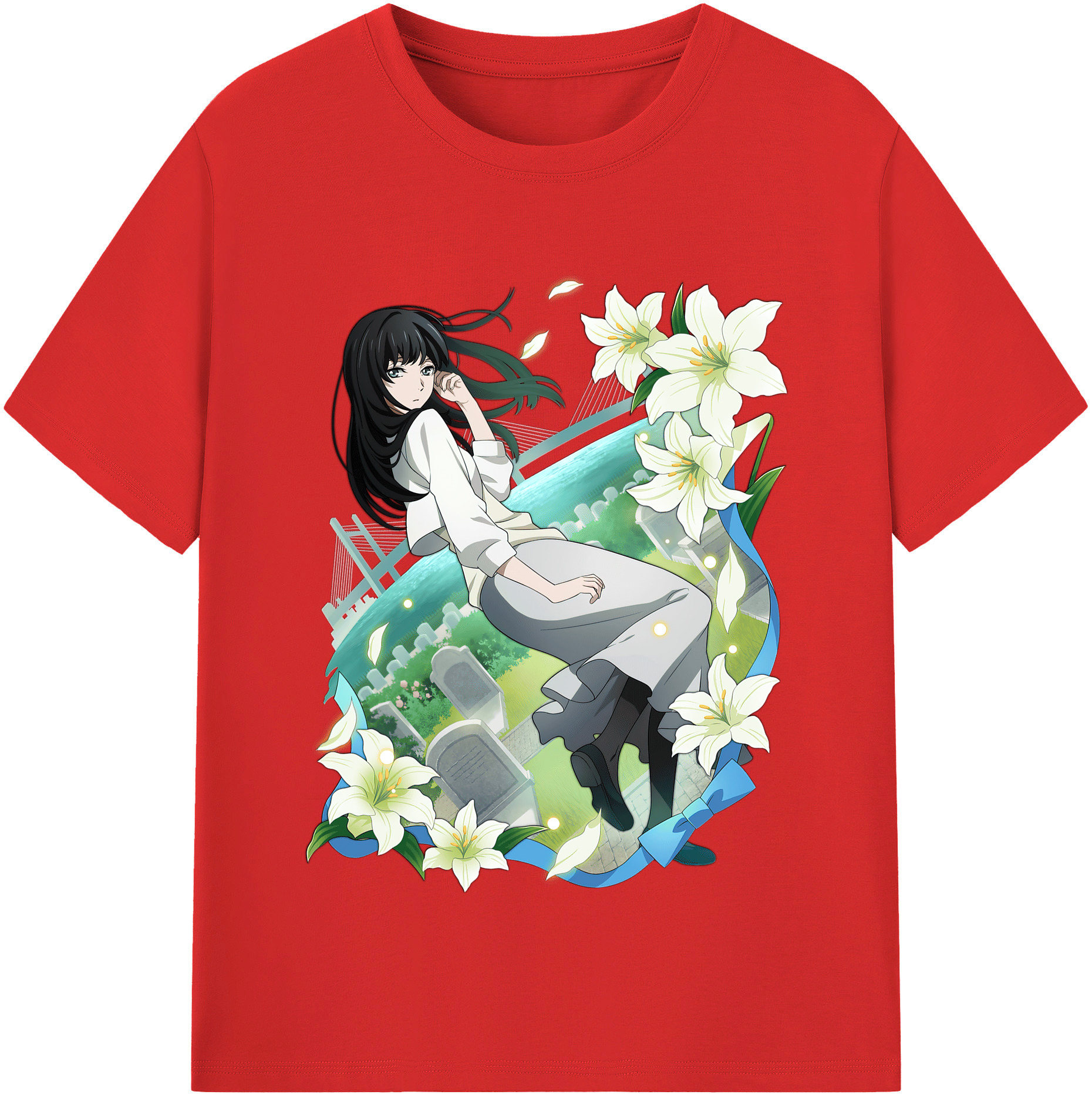 （画像用） 文豪ストレイドッグス Bungo Stray Dogs レディースカジュアルプリントTシャツ（綿100％）