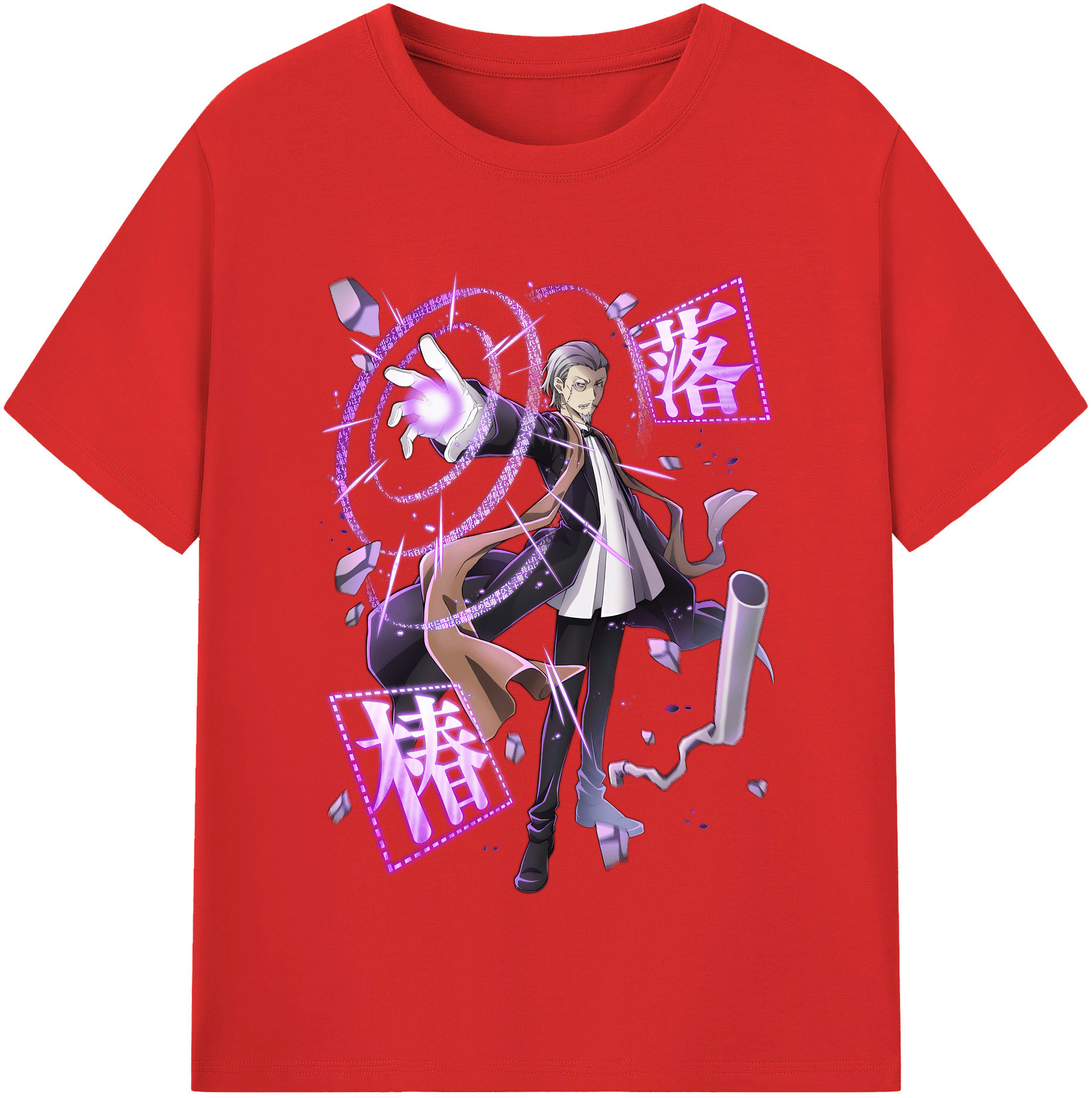 （画像用） 文豪ストレイドッグス Bungo Stray Dogs レディースカジュアルプリントTシャツ（綿100％）