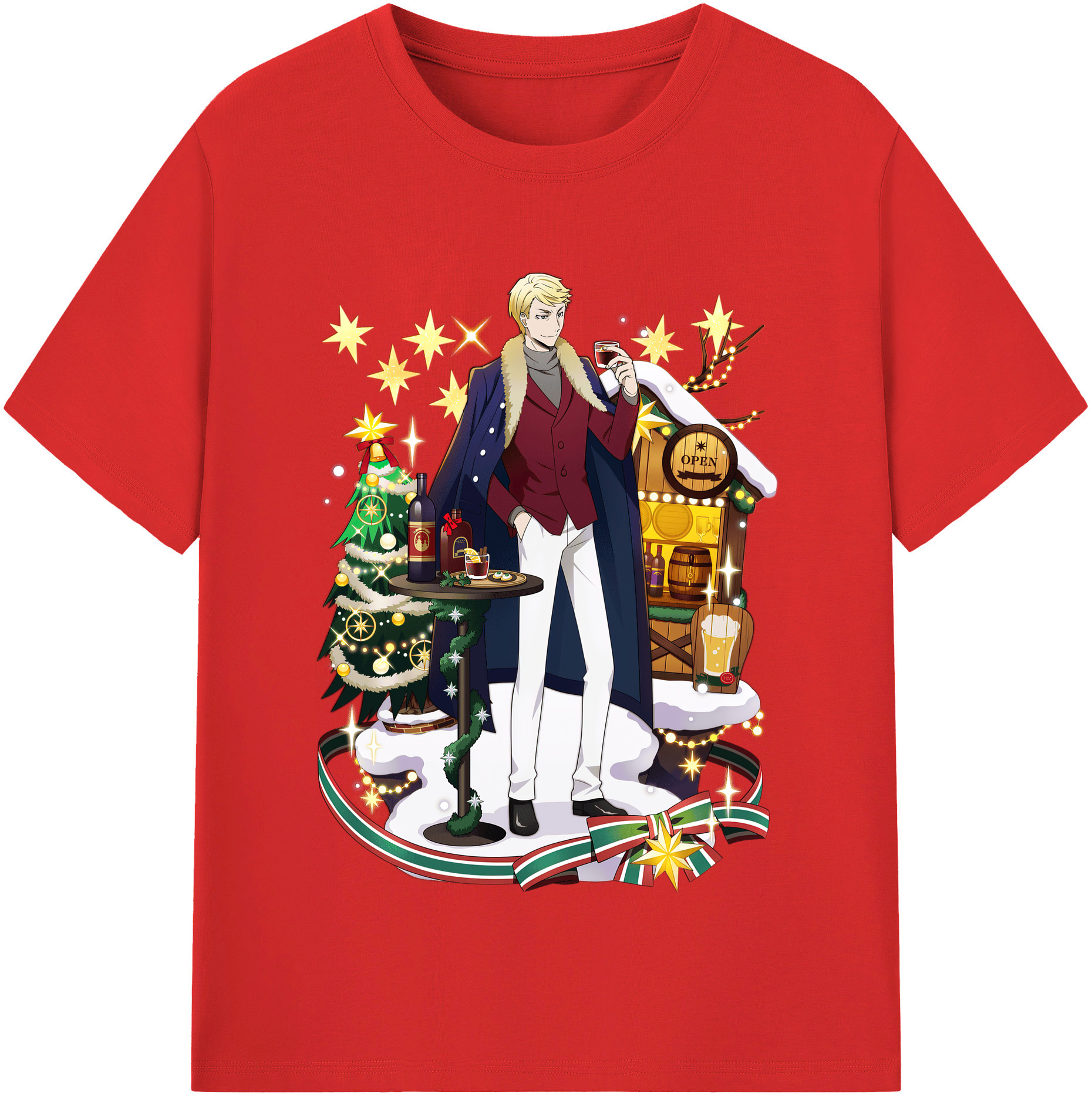 （画像用） 文豪ストレイドッグス Bungo Stray Dogs レディースカジュアルプリントTシャツ（綿100％）