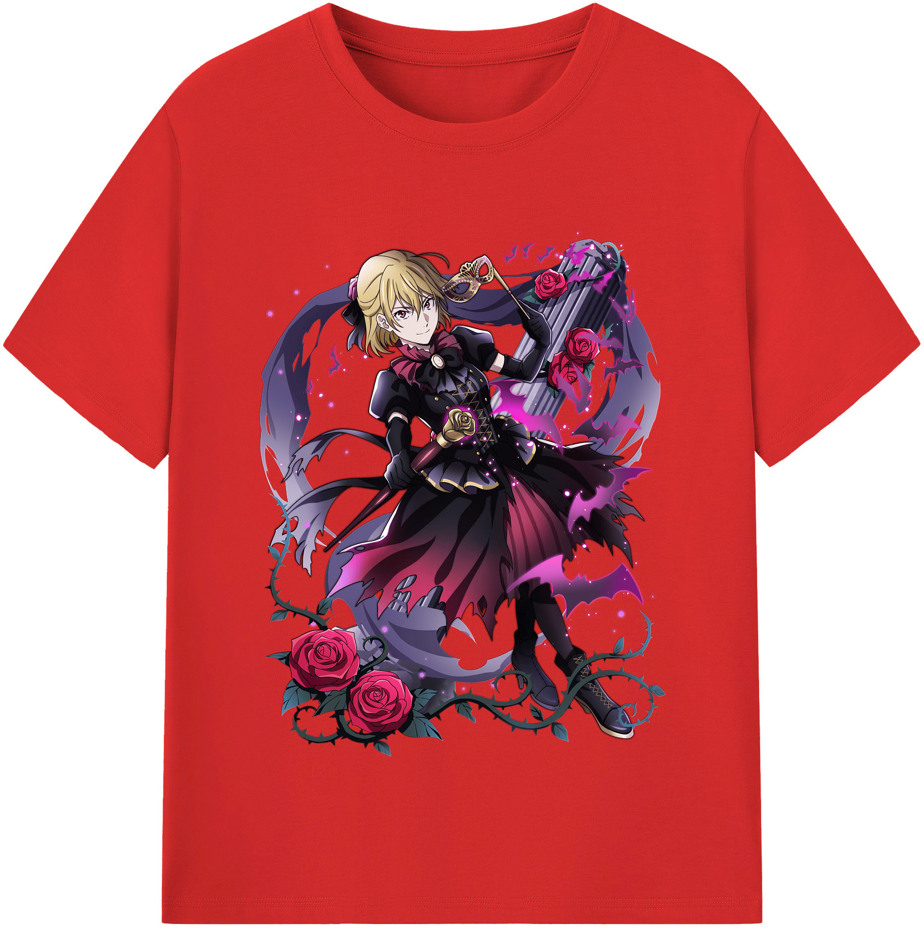 （画像用） 文豪ストレイドッグス Bungo Stray Dogs レディースカジュアルプリントTシャツ（綿100％）