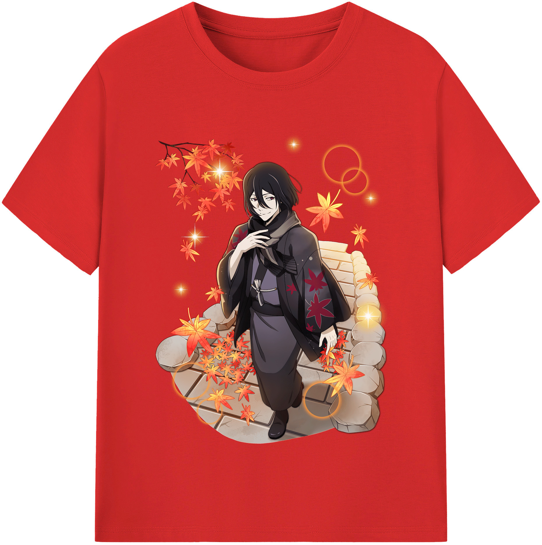 （画像用） 文豪ストレイドッグス Bungo Stray Dogs レディースカジュアルプリントTシャツ（綿100％）