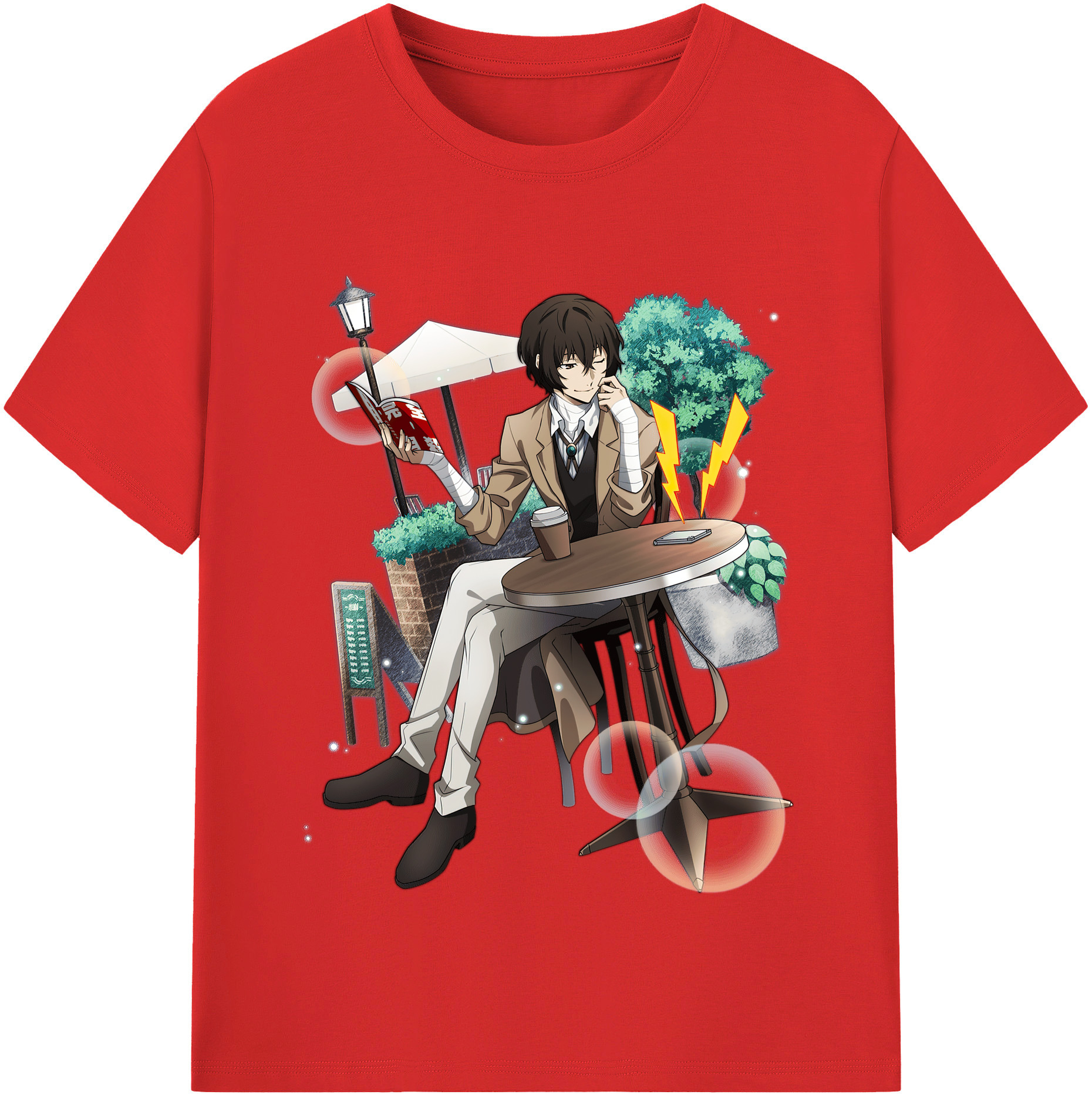 （画像用） 文豪ストレイドッグス Bungo Stray Dogs レディースカジュアルプリントTシャツ（綿100％）