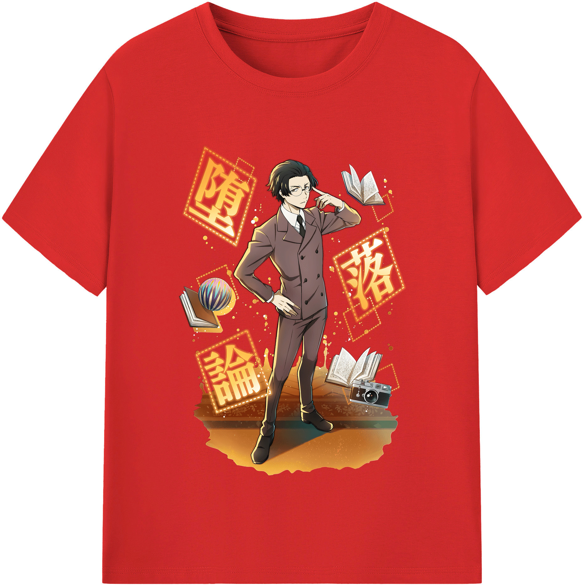 （画像用） 文豪ストレイドッグス Bungo Stray Dogs レディースカジュアルプリントTシャツ（綿100％）