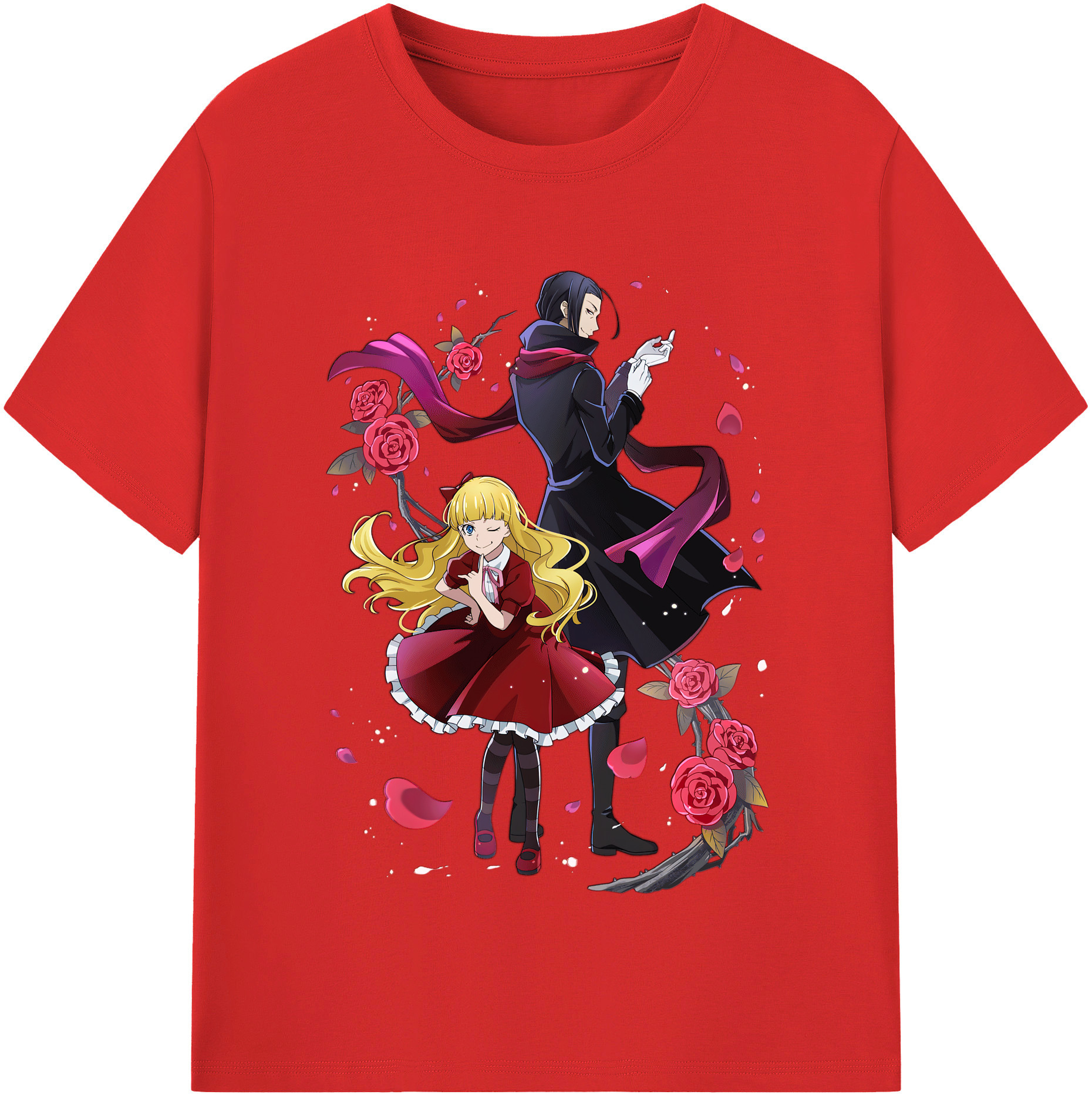 （画像用） 文豪ストレイドッグス Bungo Stray Dogs レディースカジュアルプリントTシャツ（綿100％）