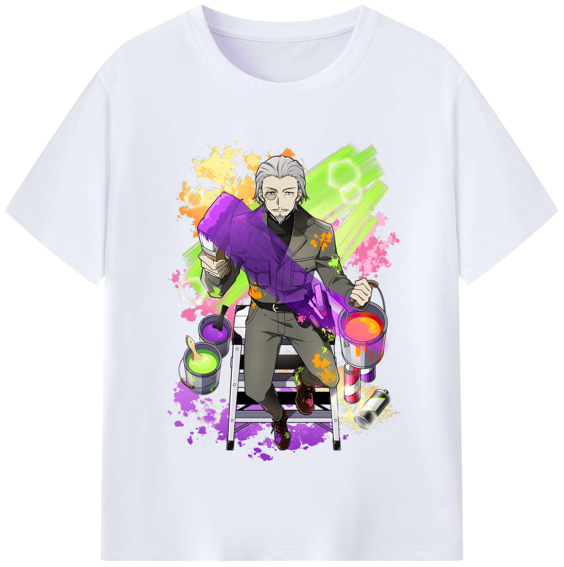 （画像用） 文豪ストレイドッグス Bungo Stray Dogs レディースカジュアルプリントTシャツ（綿100％）