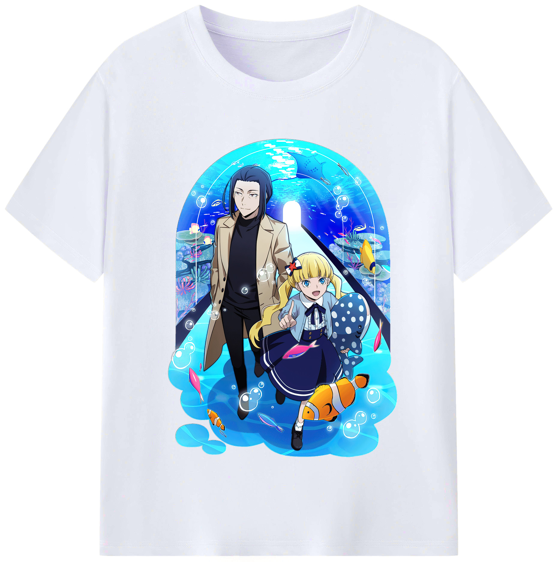 （画像用） 文豪ストレイドッグス Bungo Stray Dogs レディースカジュアルプリントTシャツ（綿100％）