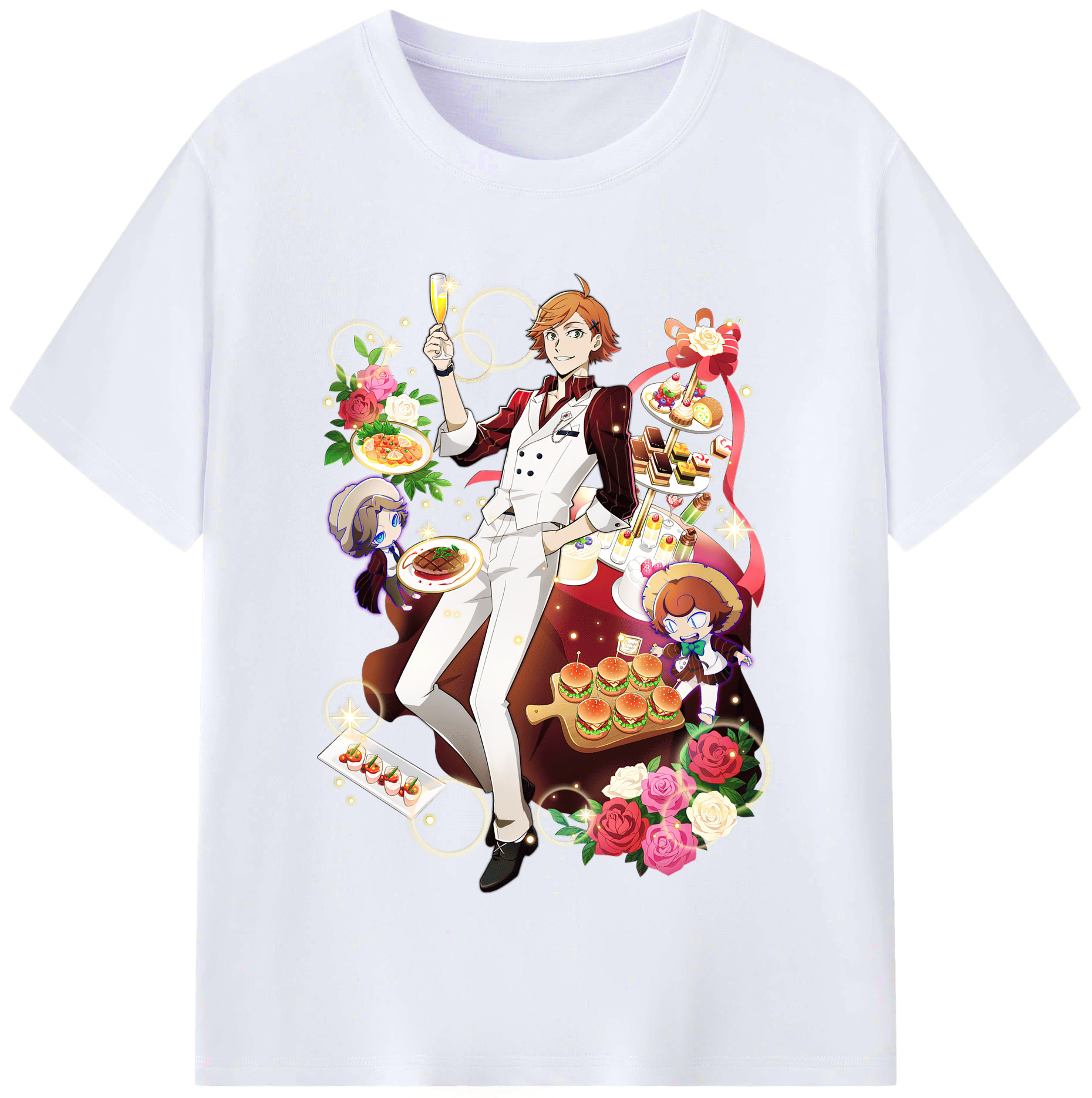 （画像用） 文豪ストレイドッグス Bungo Stray Dogs レディースカジュアルプリントTシャツ（綿100％）